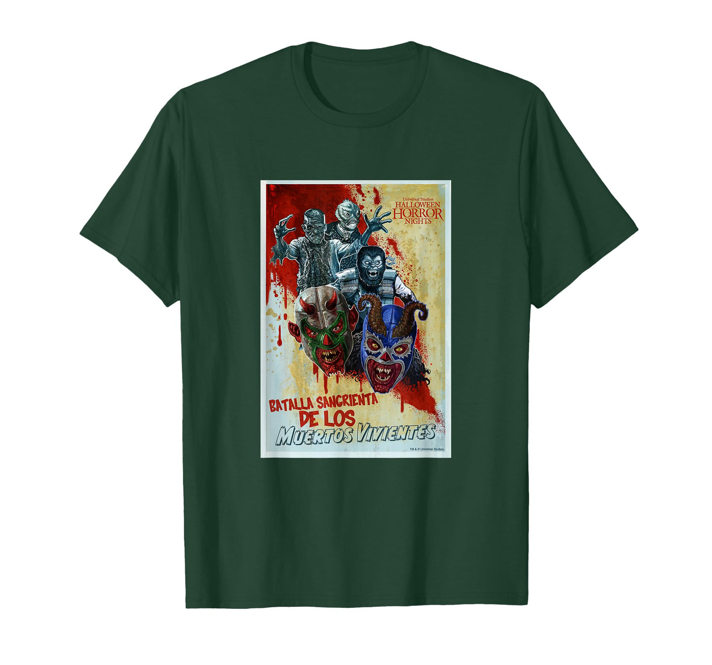 Halloween Horror Nights Luchadores Monstruosos T-Shirt