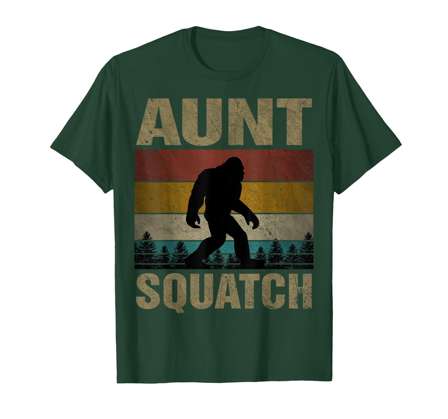 Aunt Squatch Bigfoot Aunt Sasquatch Yeti Family Matching T-Shirt