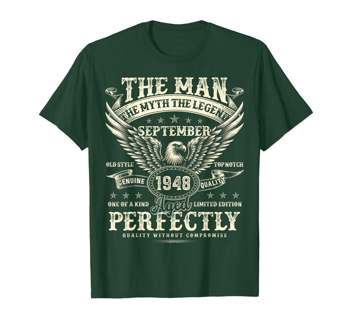 77 Year Old Legend were Born in September 1948 Birthday T-Shirt