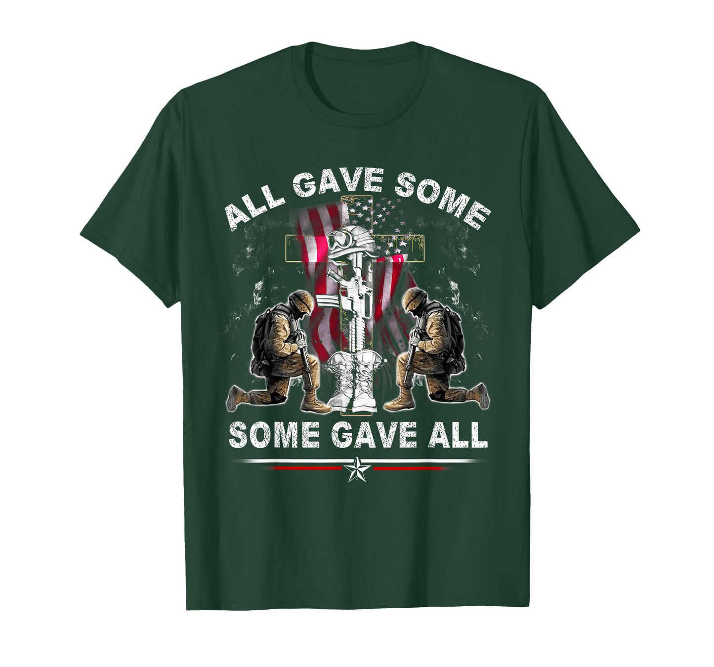 All Gave Some - Some Gave All Patriotic US Flag Veterans Day T-Shirt