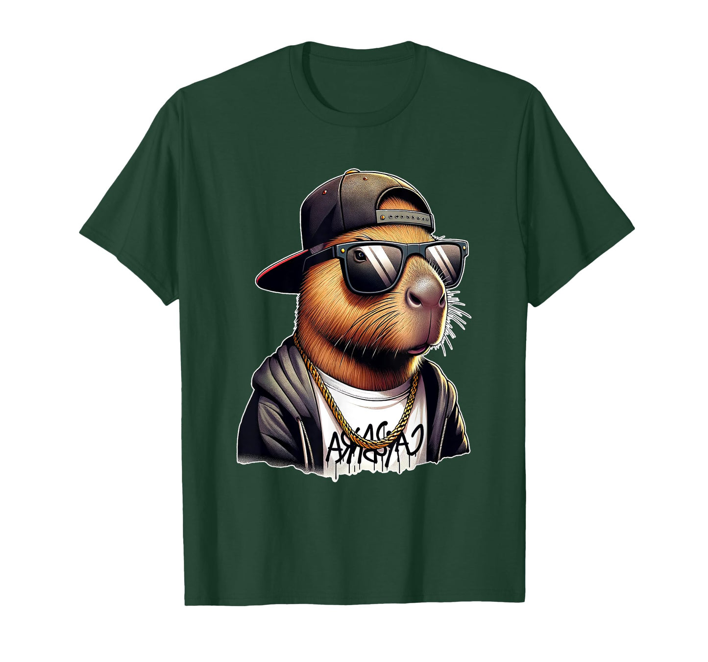 Cool Capybara Sunglasses Boys Mens Funny Capybara Lover T-Shirt