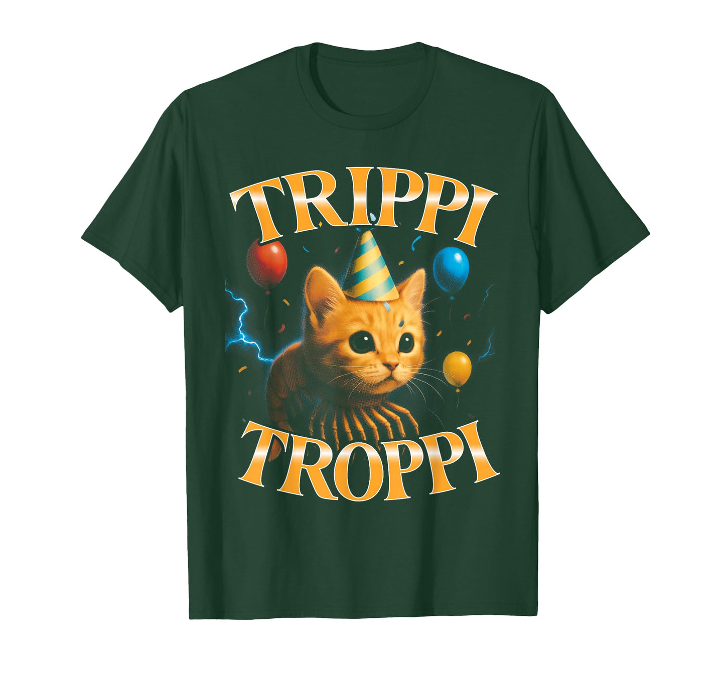 Surreal Italian Brainrot Meme Trippi Troppi Funny Birthday T-Shirt
