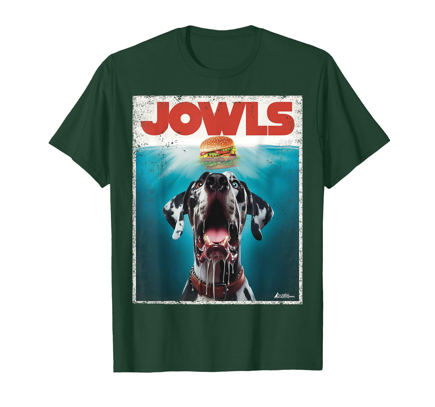 Great Dane Jowls, Paws Harlequin, Blue Eye, Dog Mom, Dog Dad Men Women Kids T-Shirt