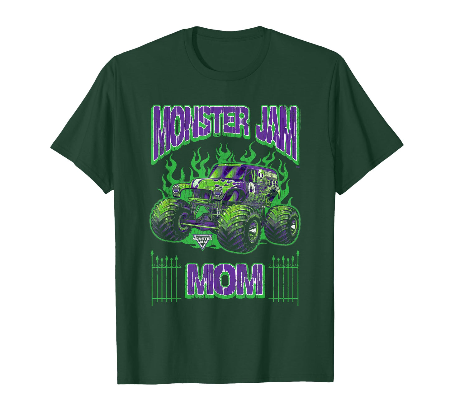 Monster Jam Grave Digger Mom Family Motorsports T-Shirt