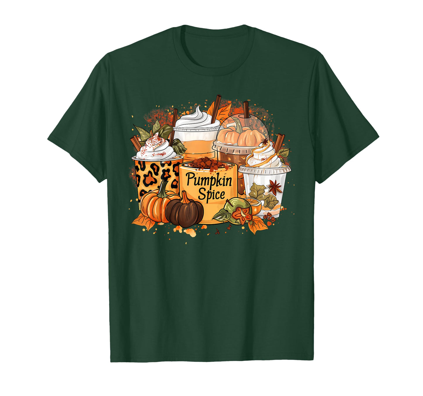 Pumpkin Spice Season Latte Coffee Lover Fall Thanksgiving T-Shirt