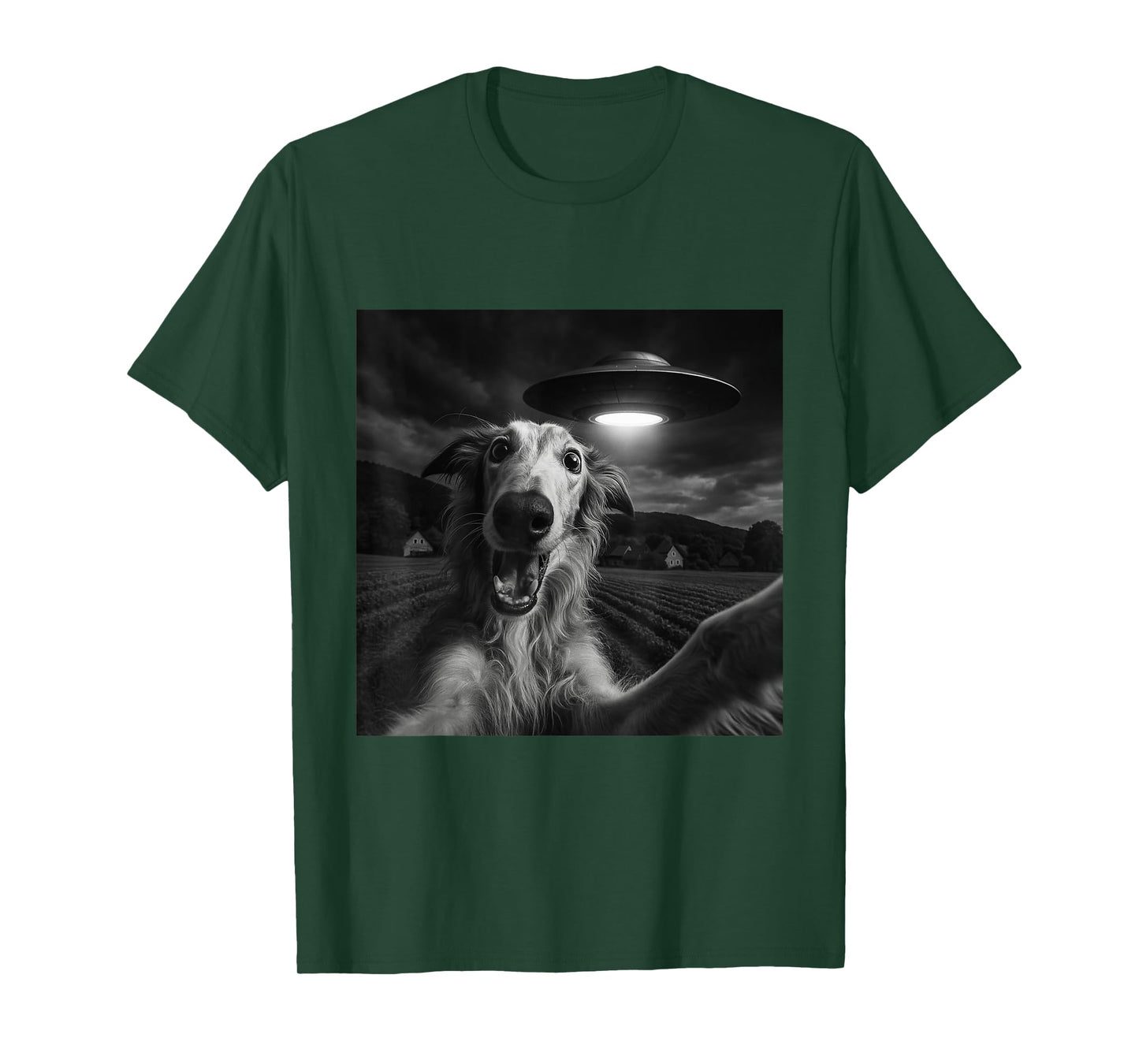 Silken Windhound UFO Encounters Selfie T-Shirt