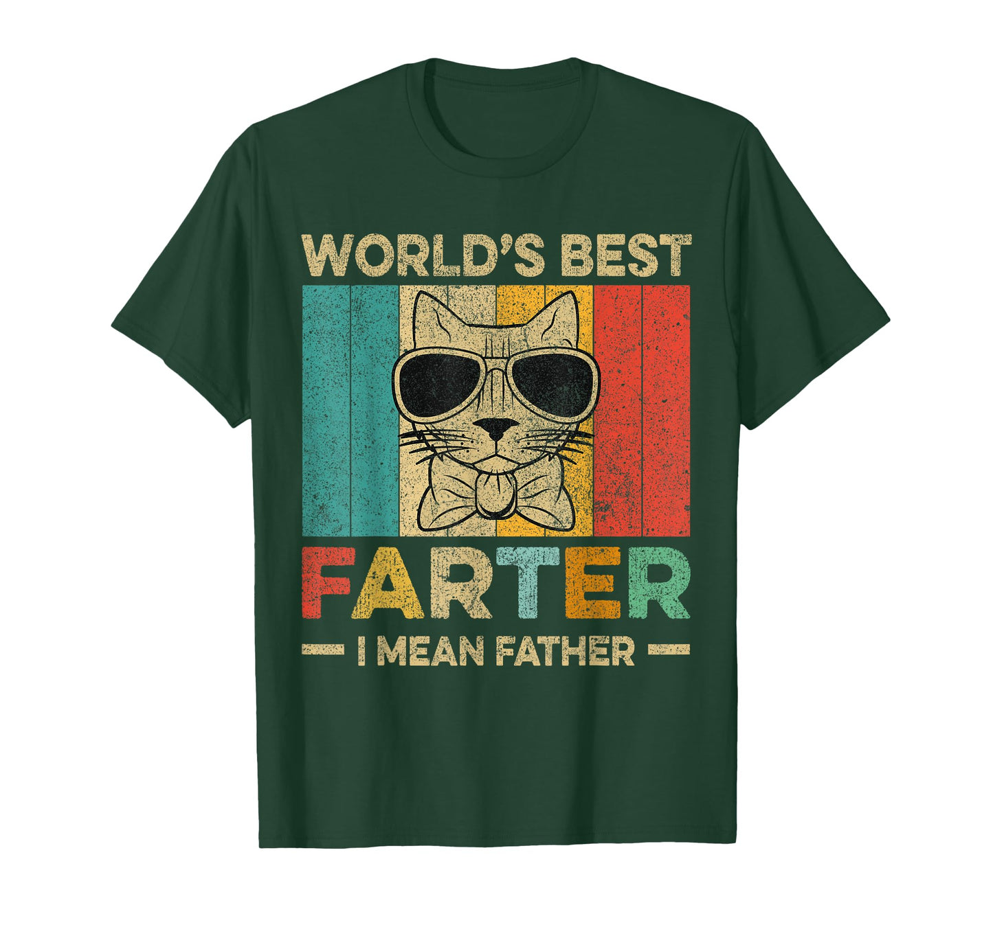 Worlds Best Farter I Mean Father Mens Fathers Day Dog Dad T-Shirt