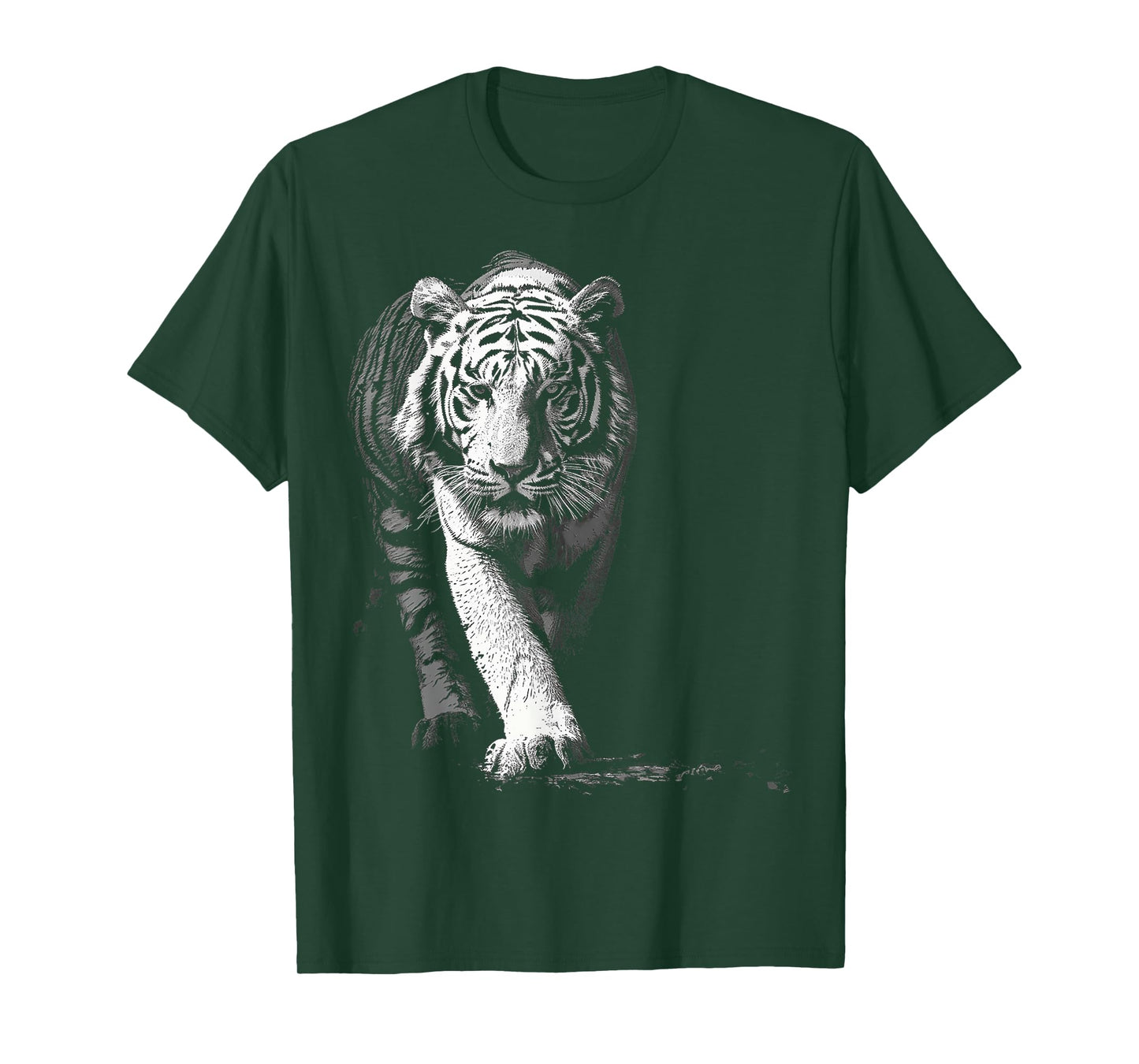 Tiger Drawing Animal Graphic Illustration Tiger T-Shirt