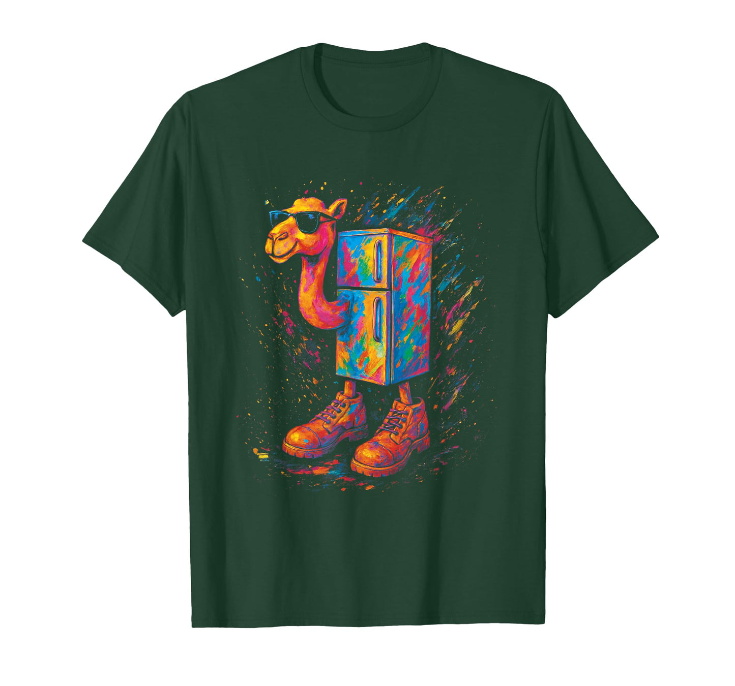 Surreal Italian Brainrot Meme Frigo Camelo Funny Watercolor T-Shirt