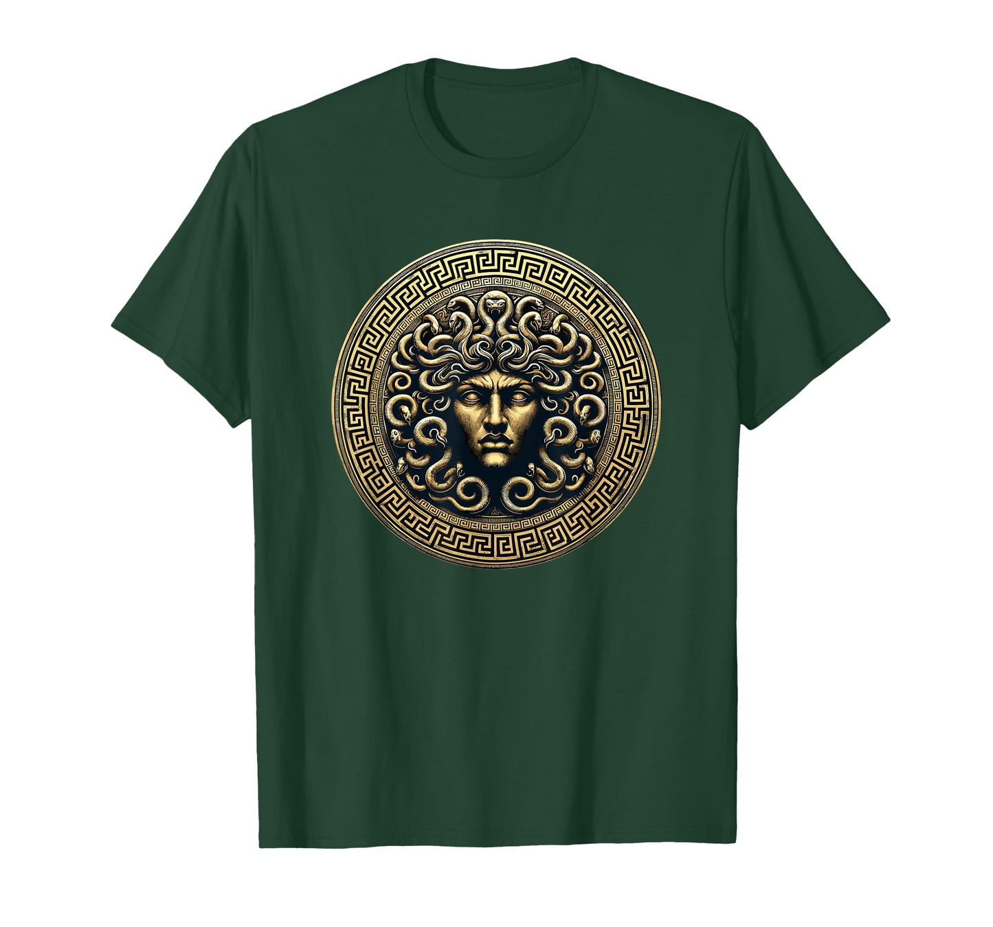 Medusa Head Myth Gorgon Snake Hair Greek Mythology Royal T-Shirt
