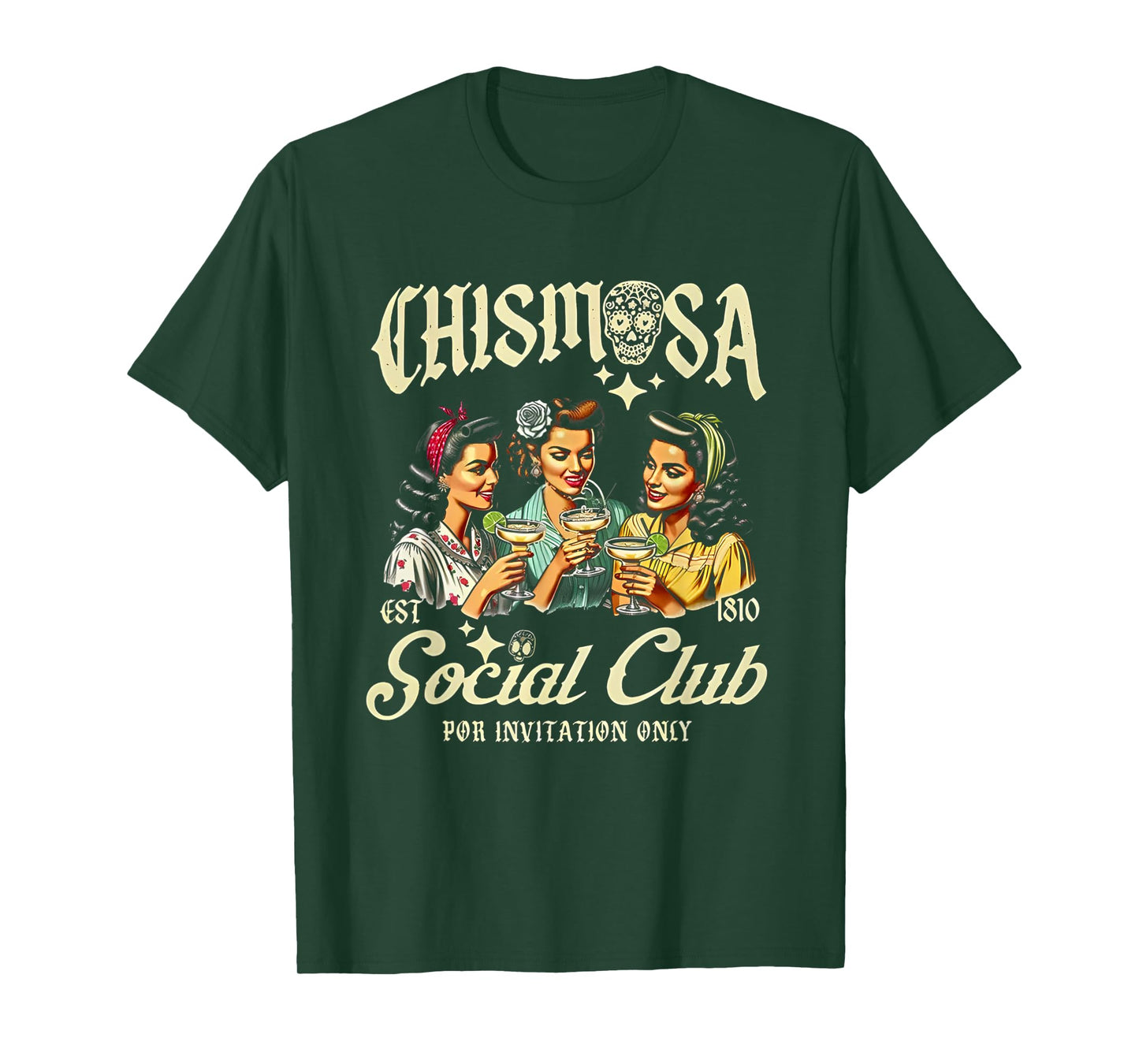 Chismosa Social Club Por Invitation Only T-Shirt