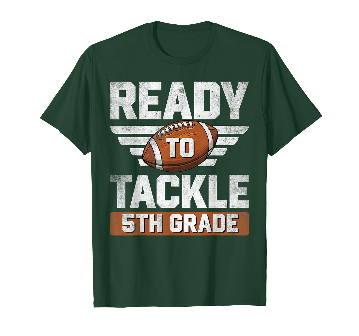 Ready To Tackle 5th Grade Football Back To School Boys Kids T-Shirt