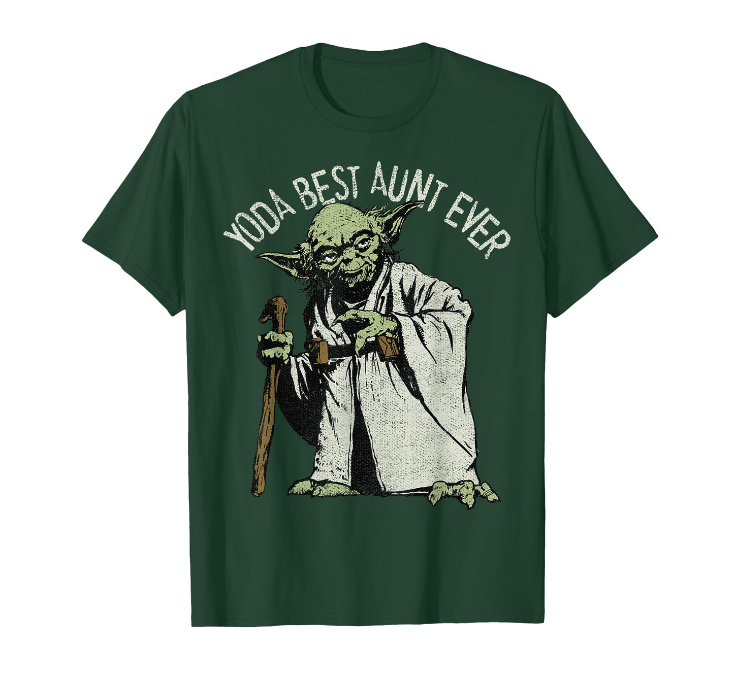 Star Wars Yoda Best Aunt Ever Portrait T-Shirt