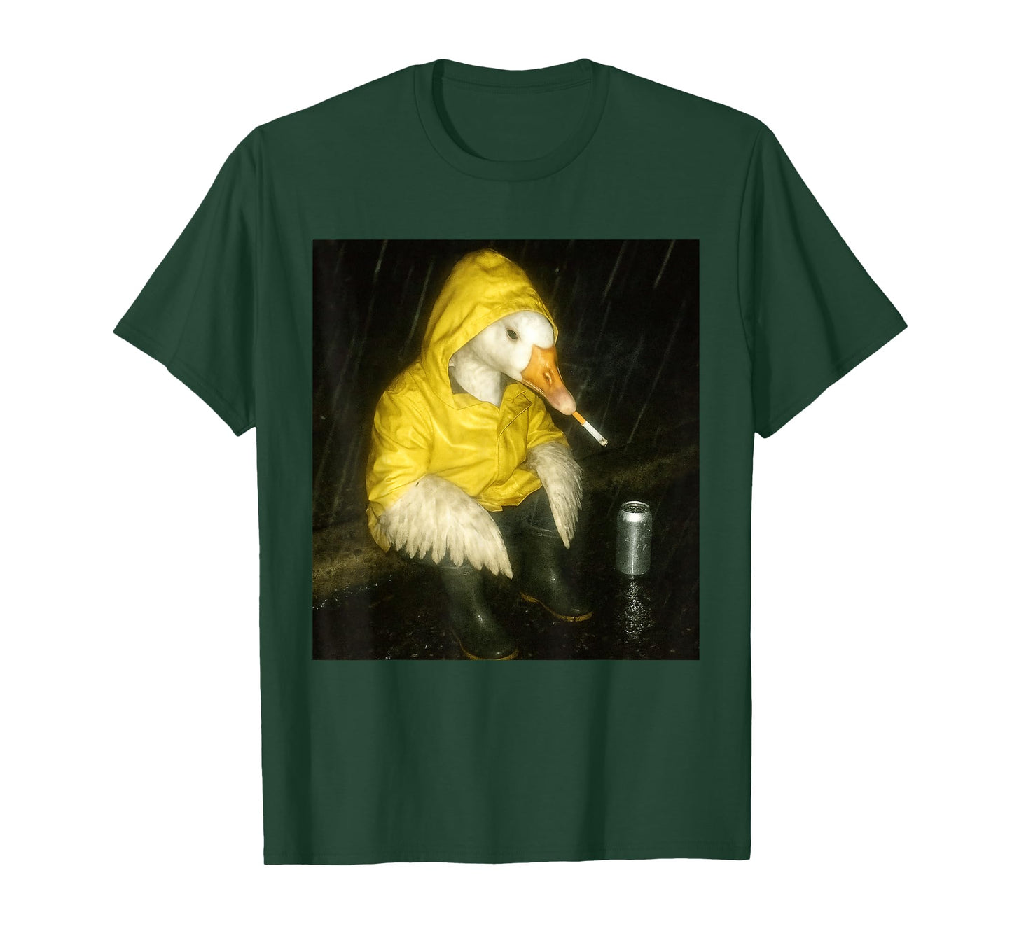 Funny Smoking Goose Meme Cigarette Goose Lover Men Women T-Shirt