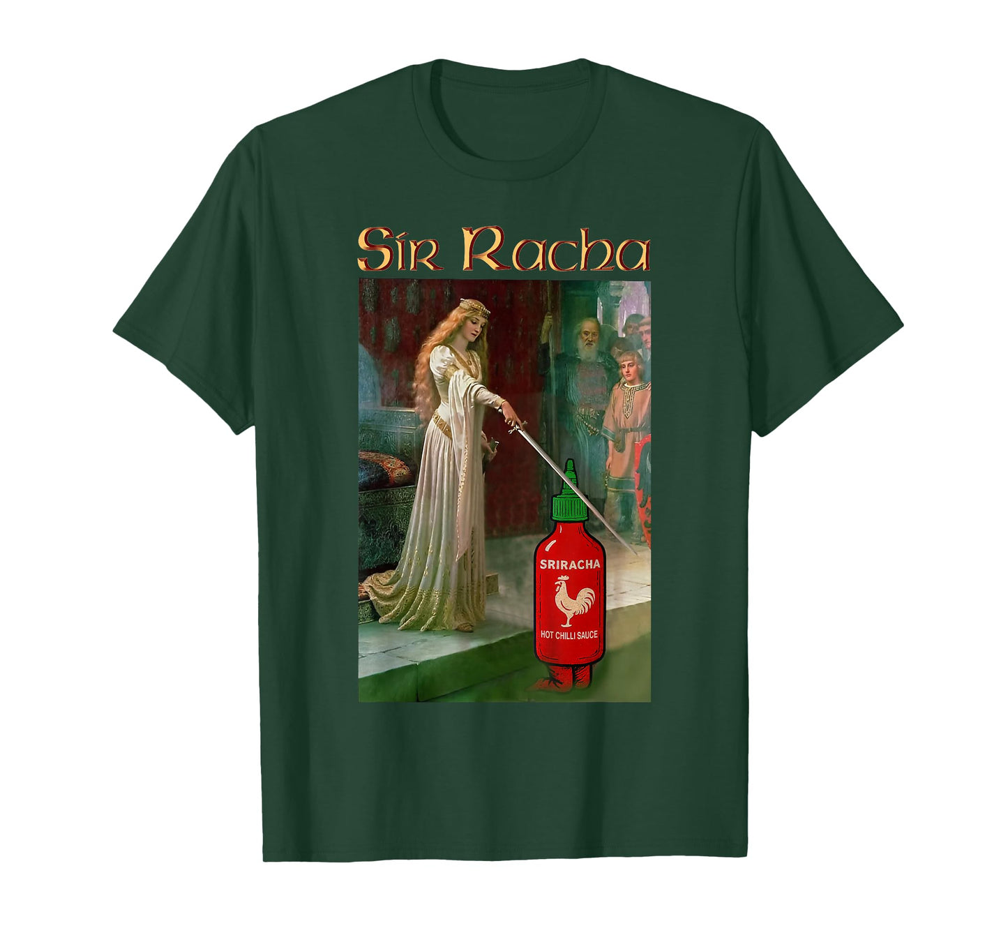 Sir Racha Pun Design for Foodies, Spicy Sauce Lovers, Meme T-Shirt