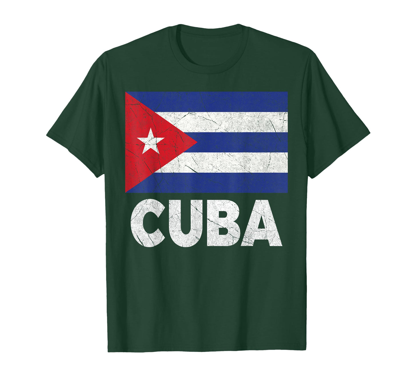Cuban Flag Cuba Cubano Cubana Vintage Distressed Birthday T-Shirt
