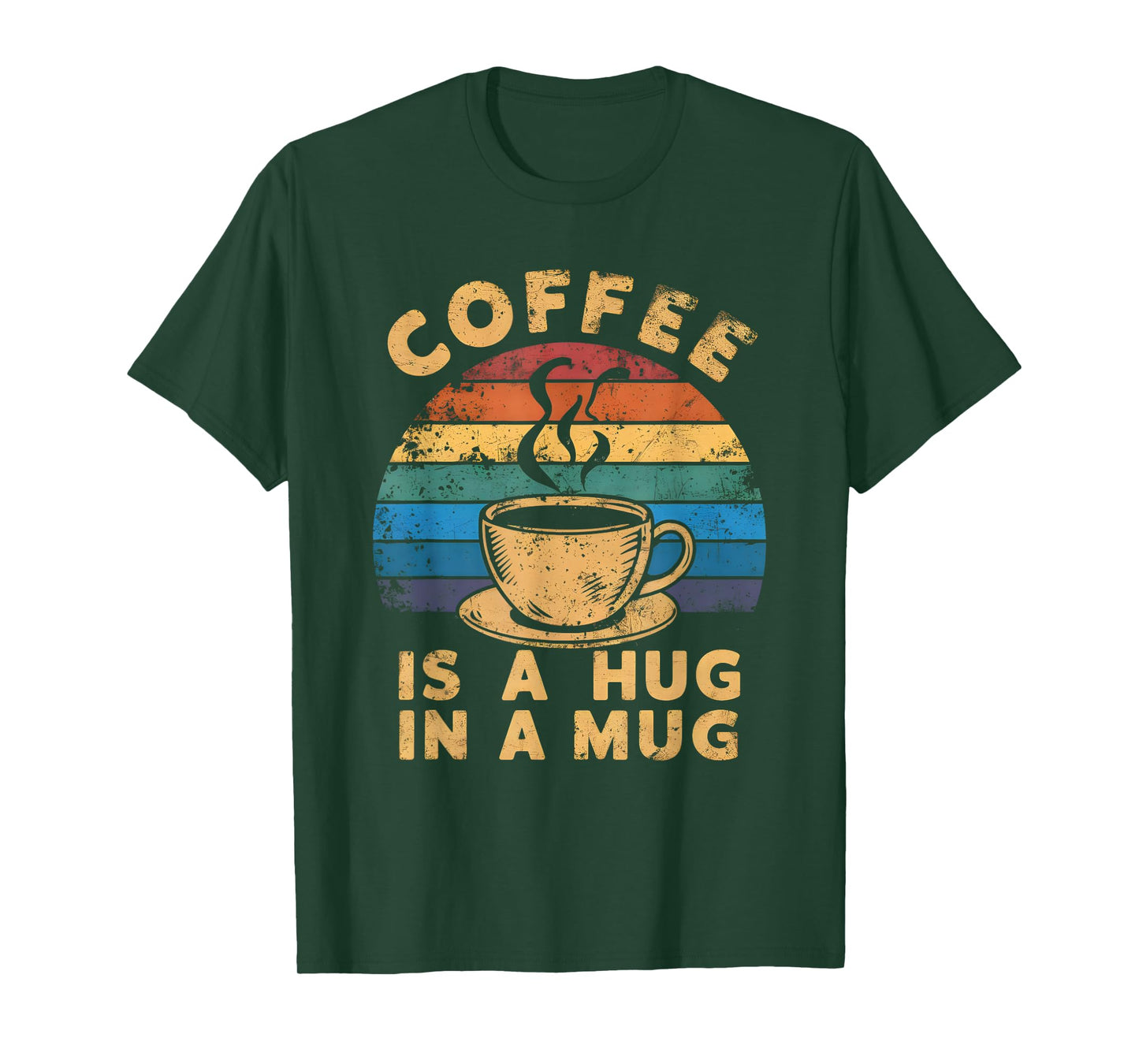 Cute Coffee Is a Hug in a Mug Women Men Cafe Lover T-Shirt