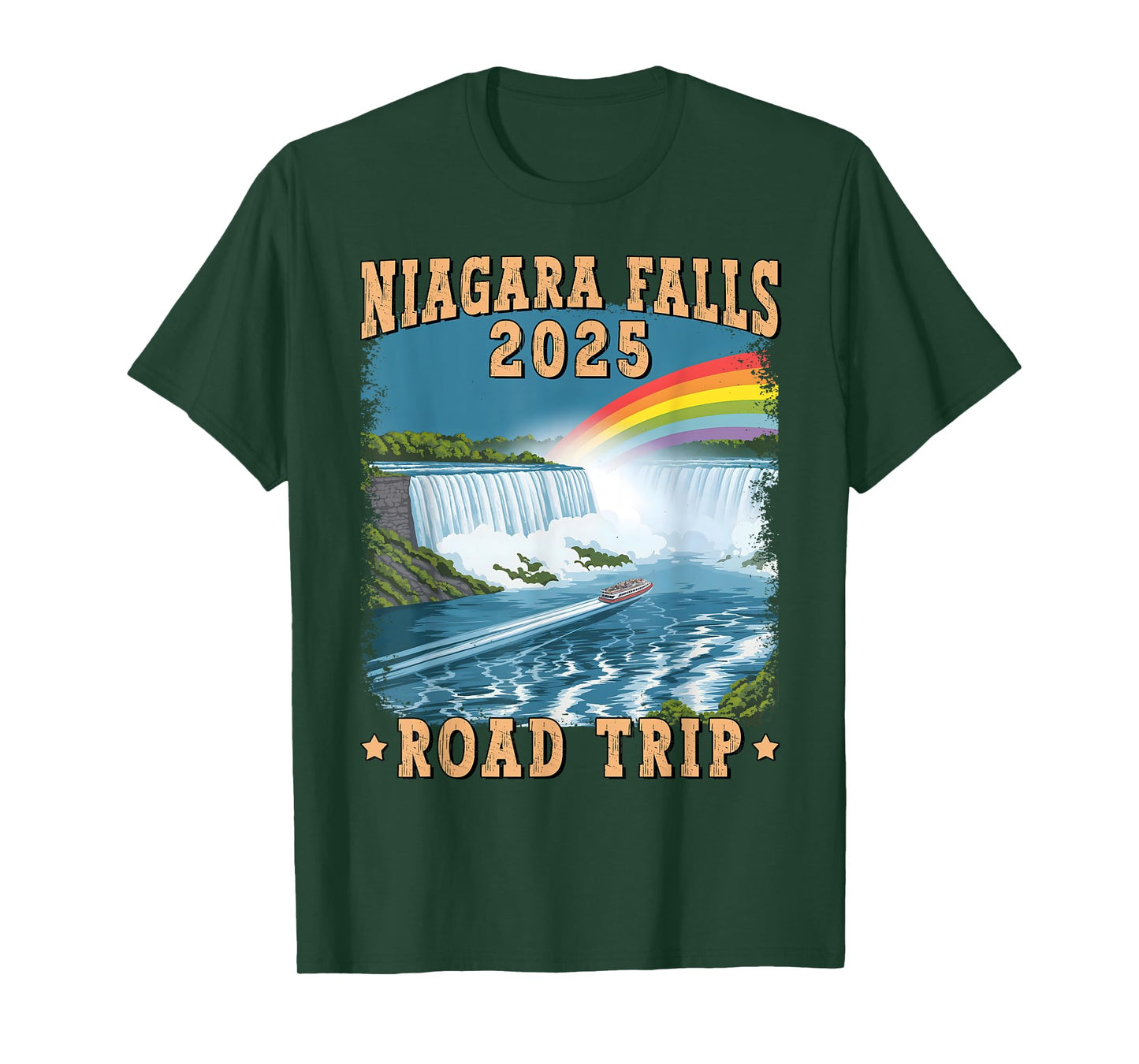 Niagara Falls Road Trip 2025 Summer Vacation Souvenir T-Shirt