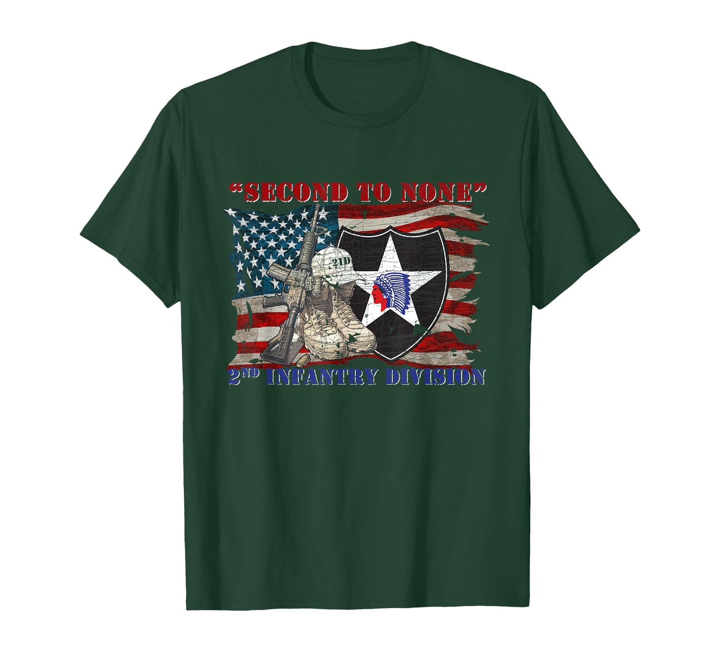 2nd Infantry Division 2nd ID 2ID Camp Humphreys Indianhead T-Shirt