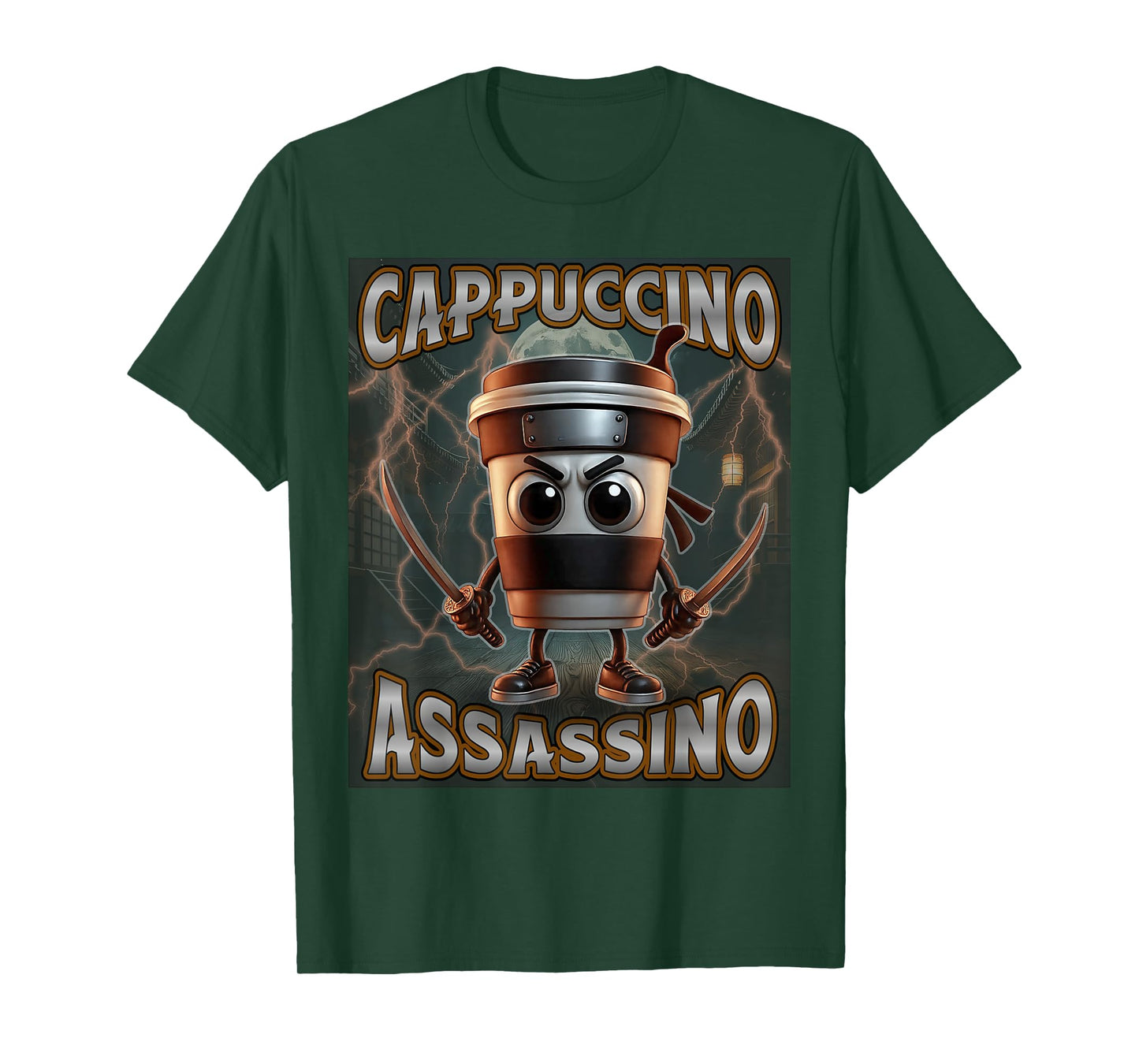 Cappuccino Assassino Italian Brainrot Meme Birthday for Kids T-Shirt