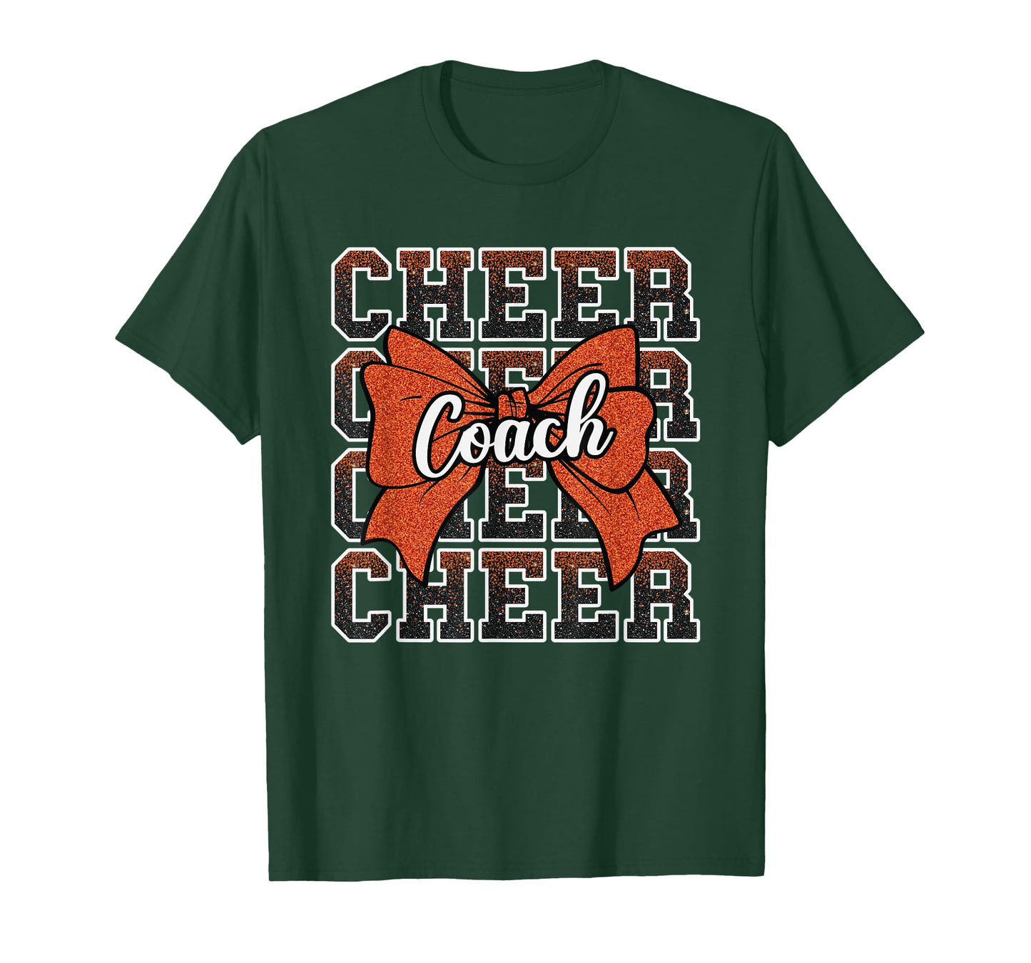 Orange Funny Sport Loud Proud Cheer Coach Dad Father's Day T-Shirt