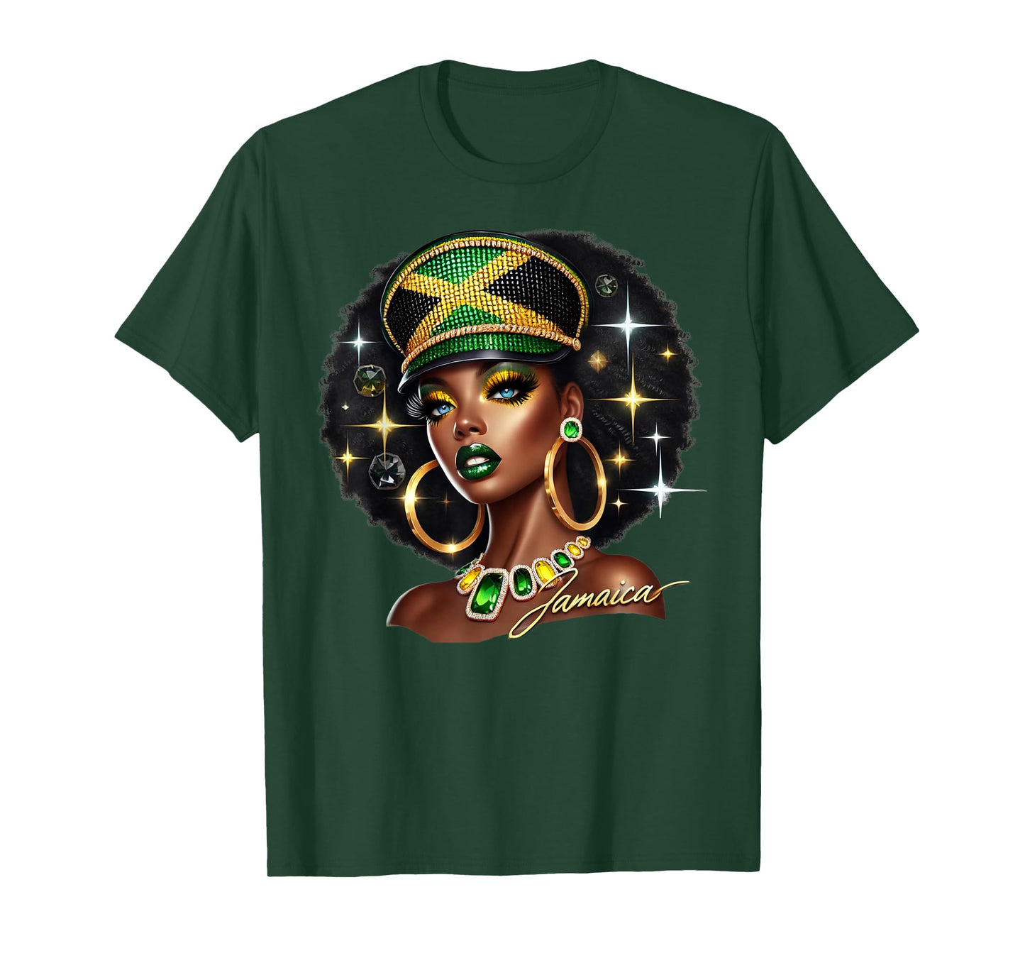 Women Jamaica Clothes Jamaica Flag T-Shirt