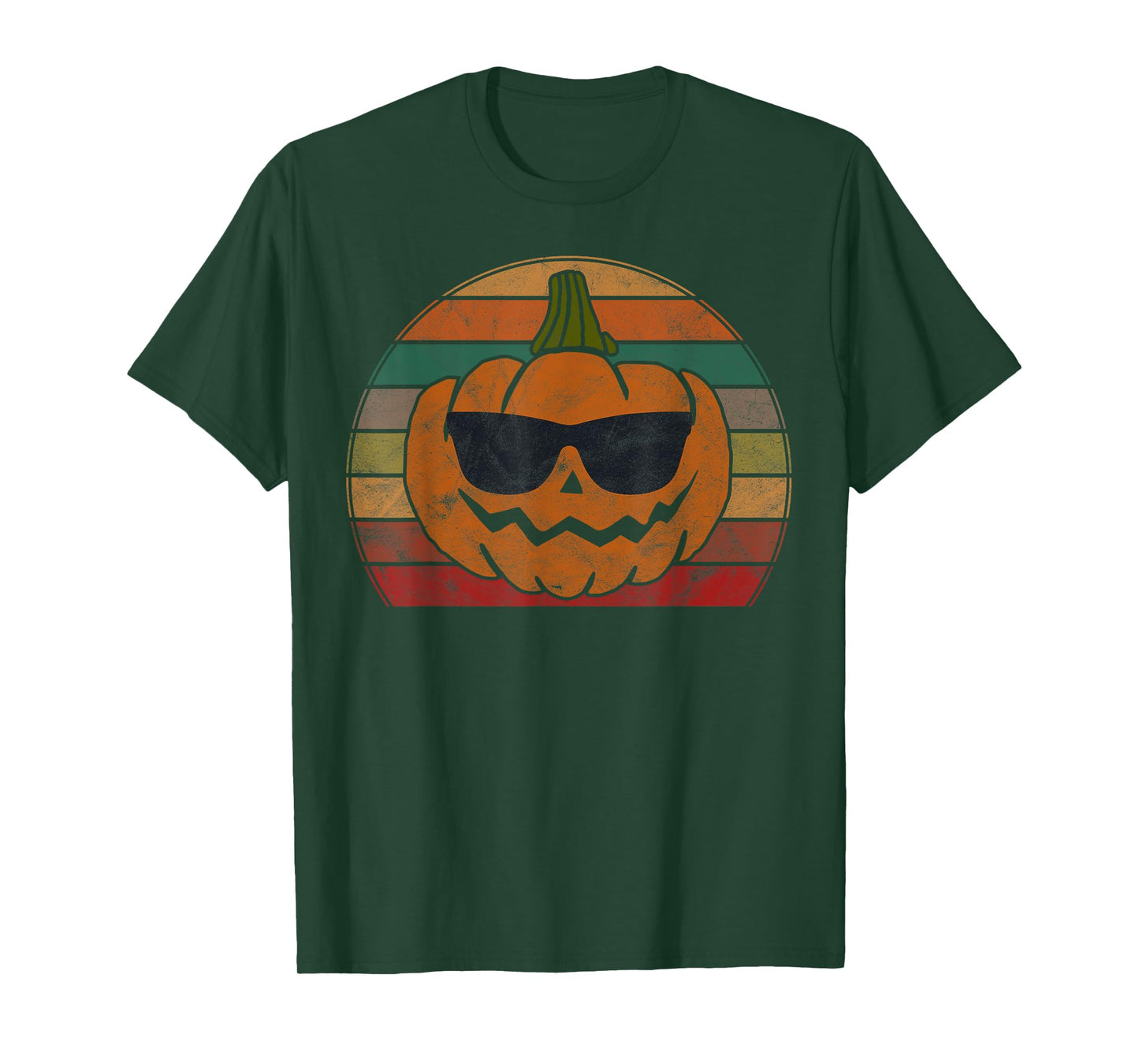Vintage Pumpkin Face Costume Boys Girls Halloween T-Shirt