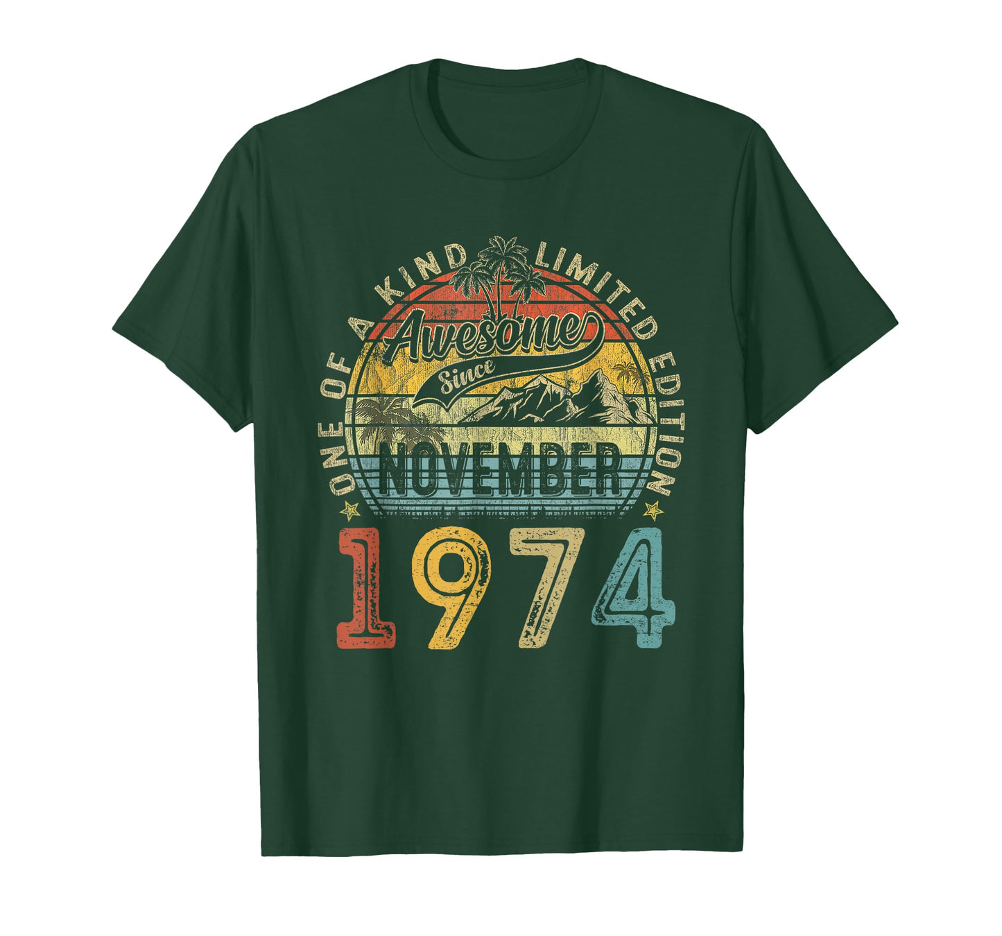 Vintage November 1974 50 Years Old 50th Birthday Gifts Women T-Shirt