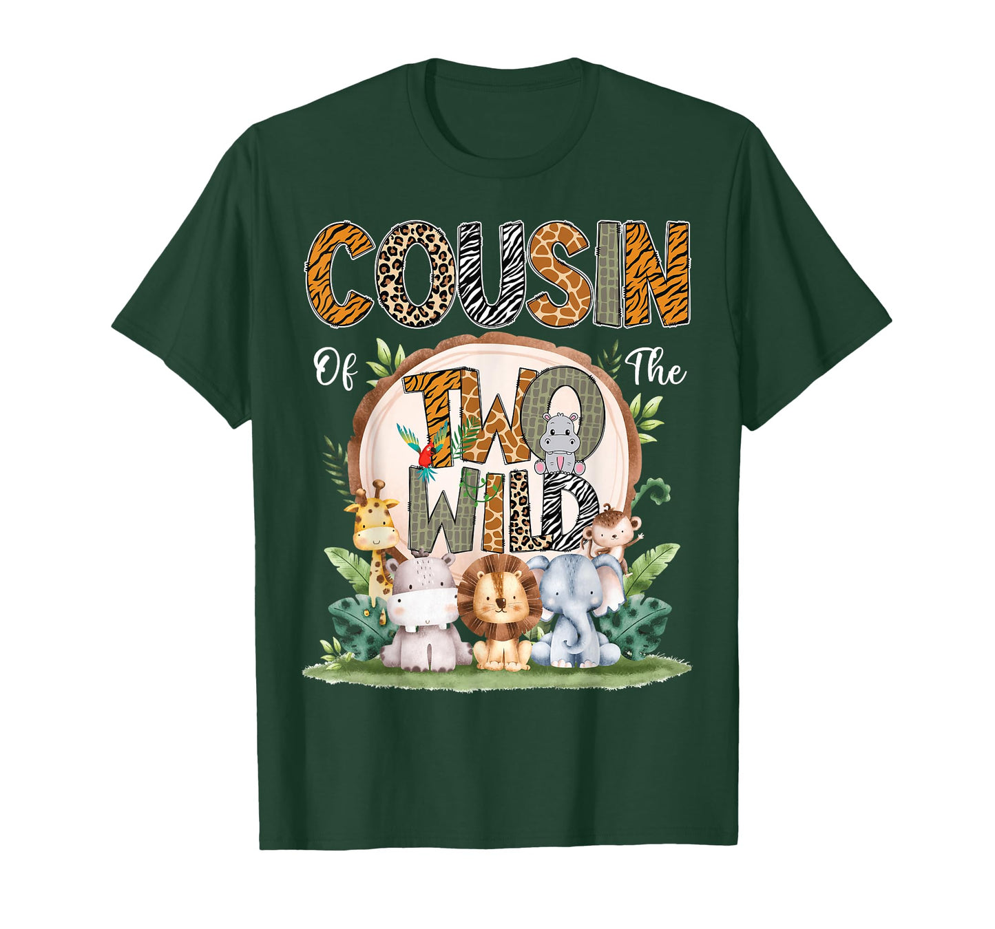 Cousin Of The Two Wild Animal Safari 2Nd Birthday Party T-Shirt
