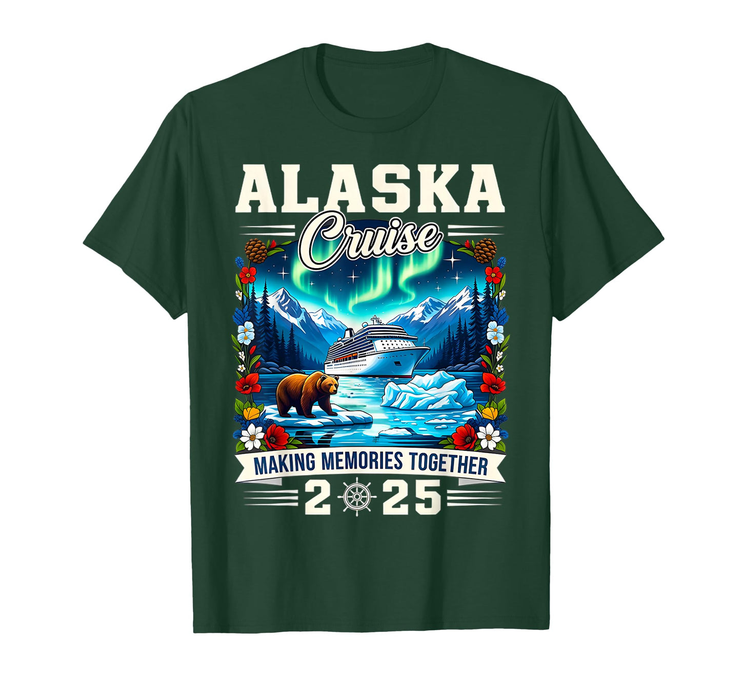 Matching Family Friends And Group Alaskan Alaska Cruise 2025 T-Shirt