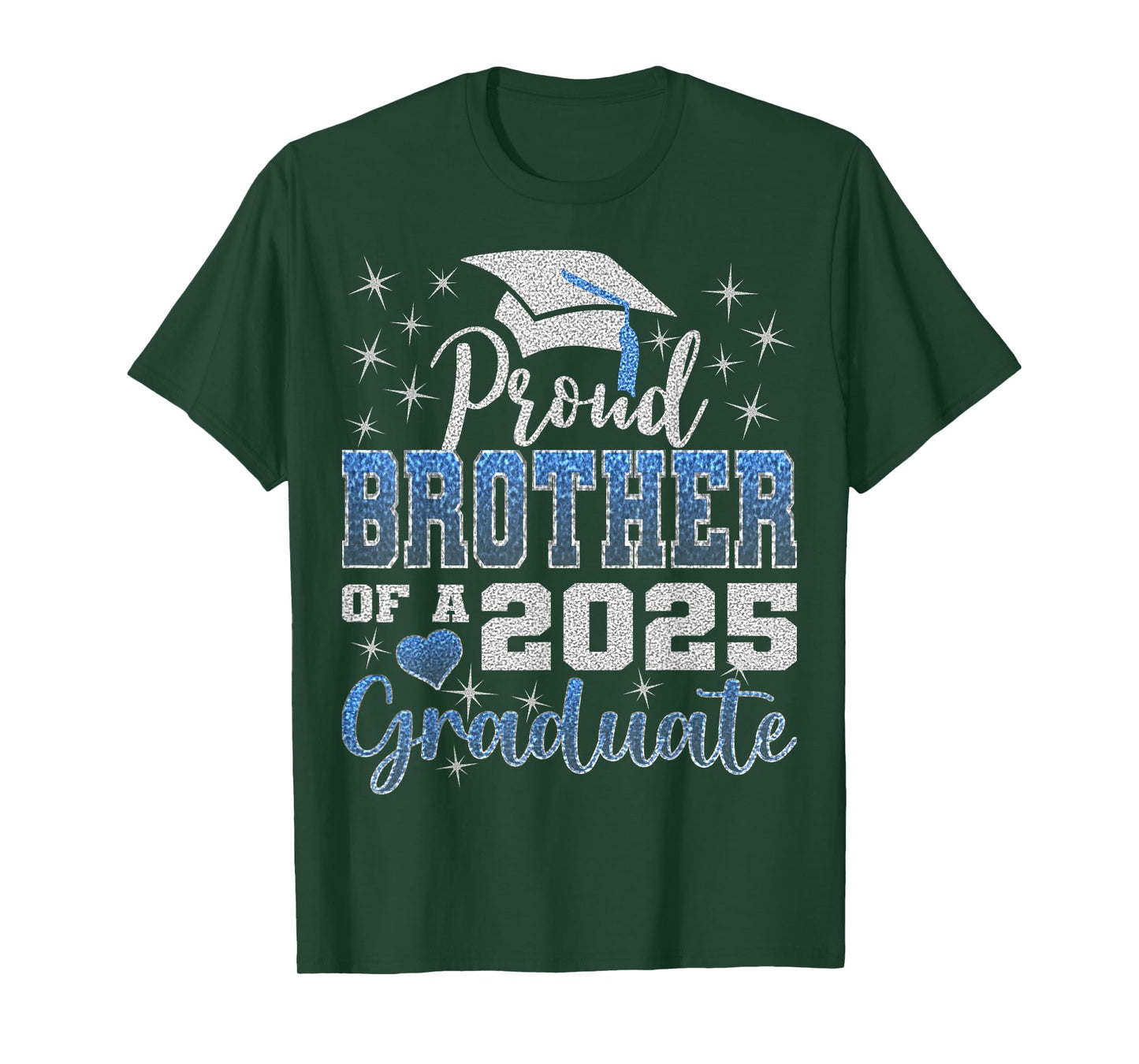 Super Proud Brother of 2025 Graduate Awesome Family College T-Shirt