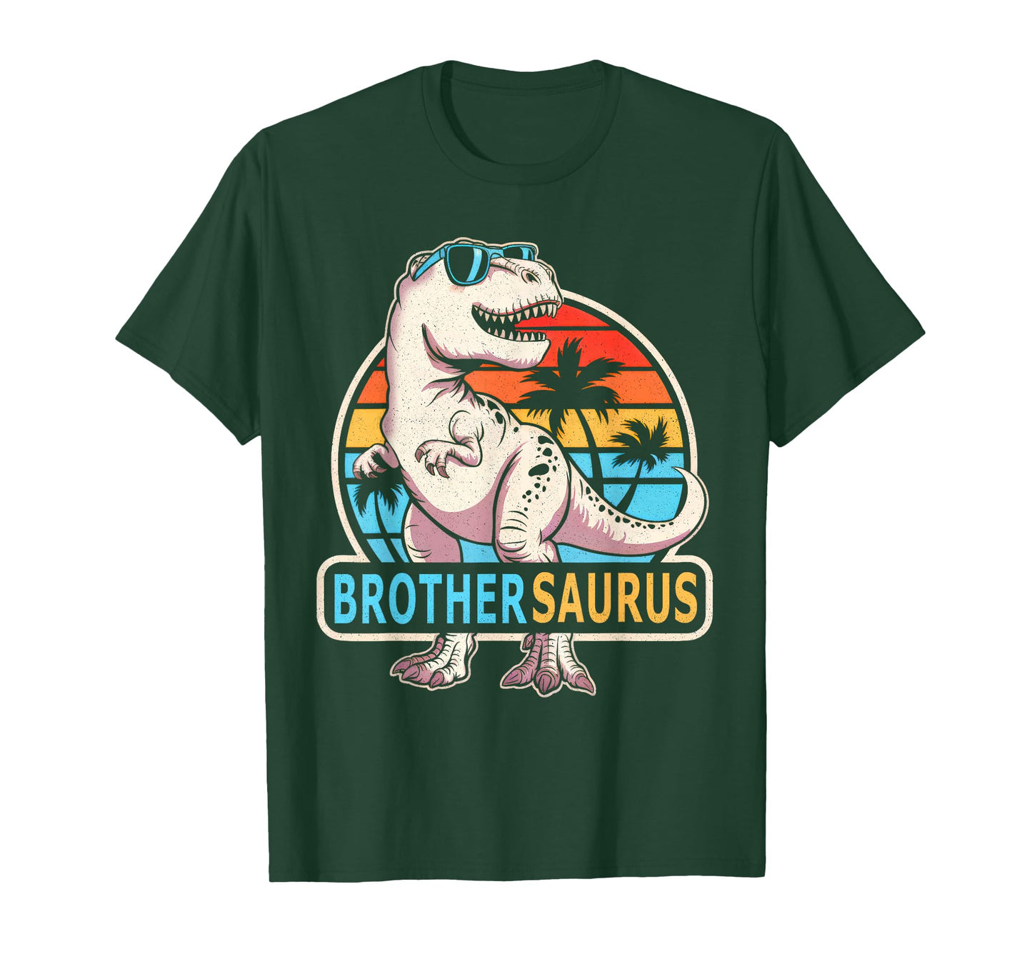 Brother Saurus Dinosaur Family Matching Funny Father's Day T-Shirt