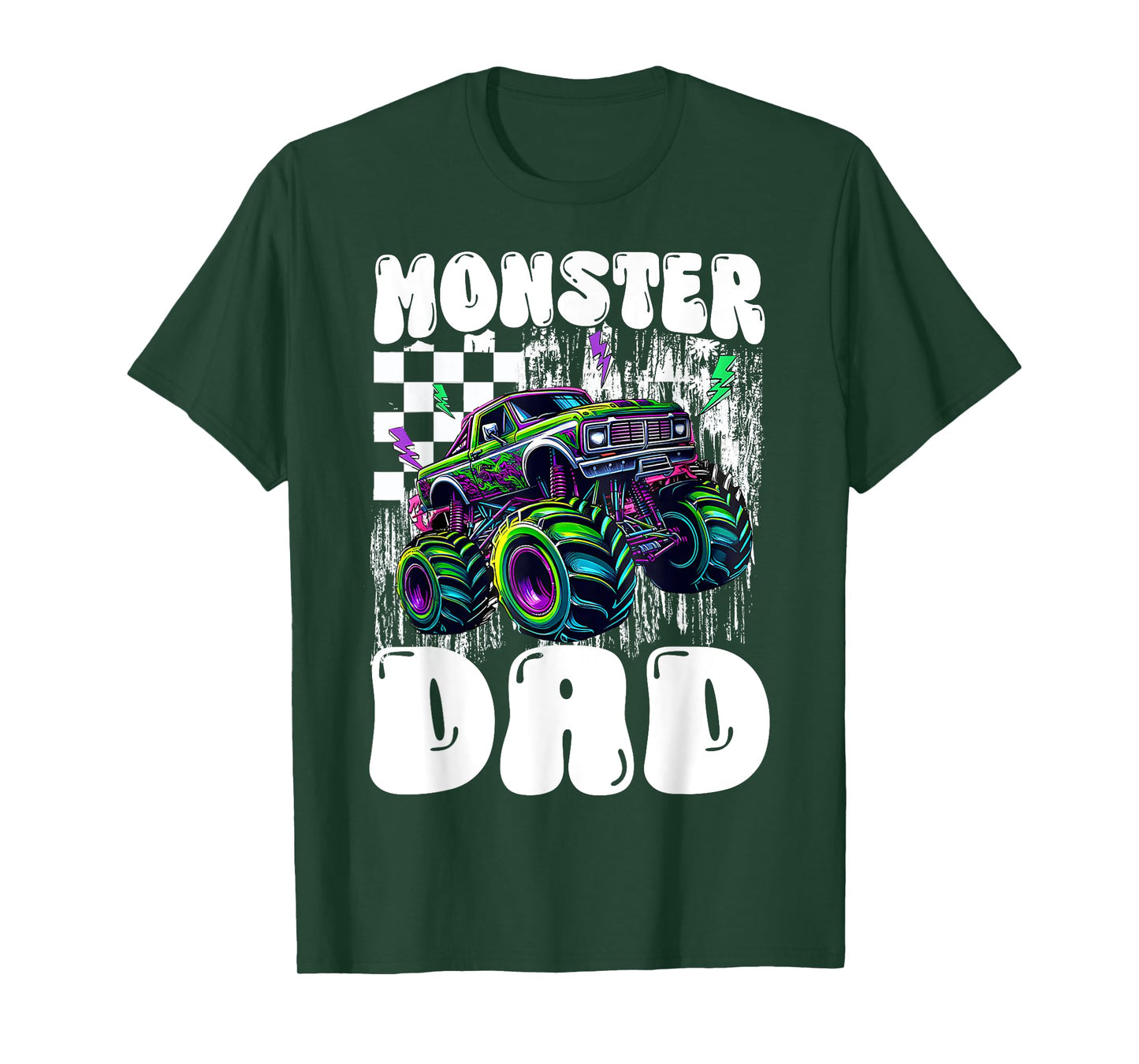 Monster Truck Dad Of Birthday Boy Family Matching Party T-Shirt