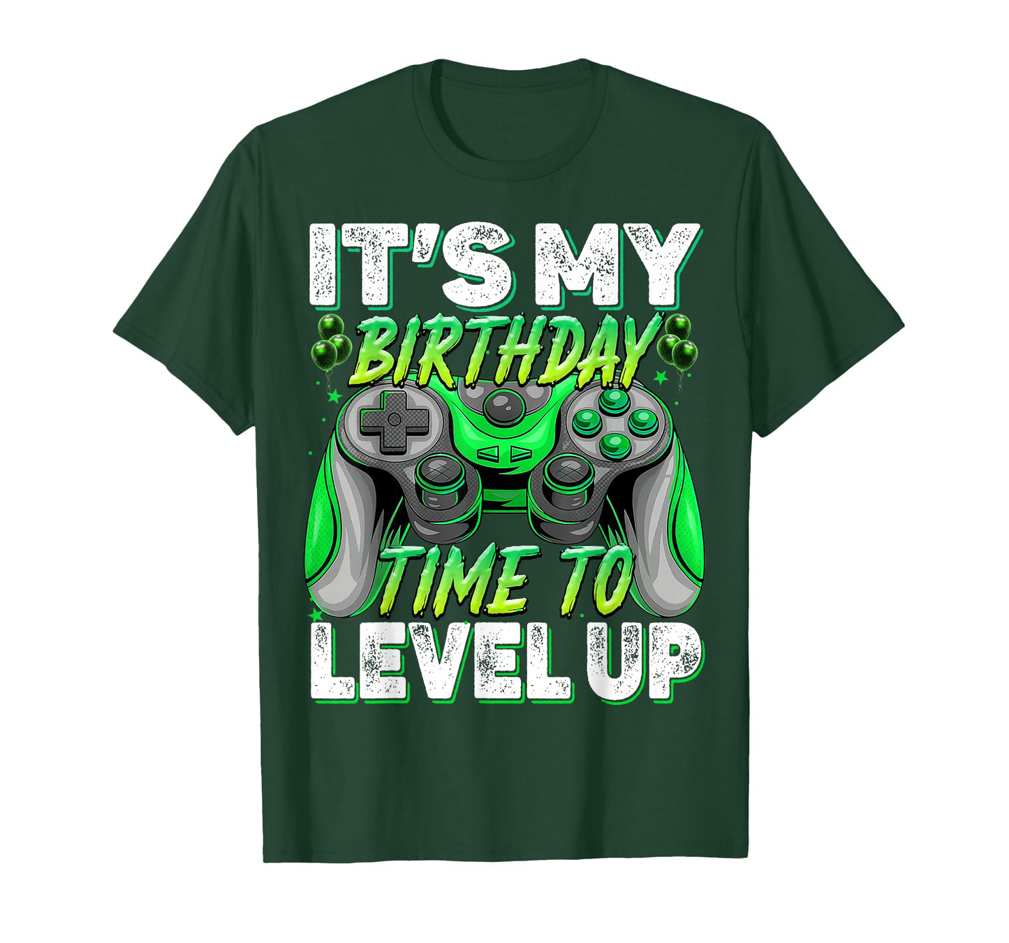 It's my Birthday Time To Level Up Birthday Boy Gaming Kids T-Shirt