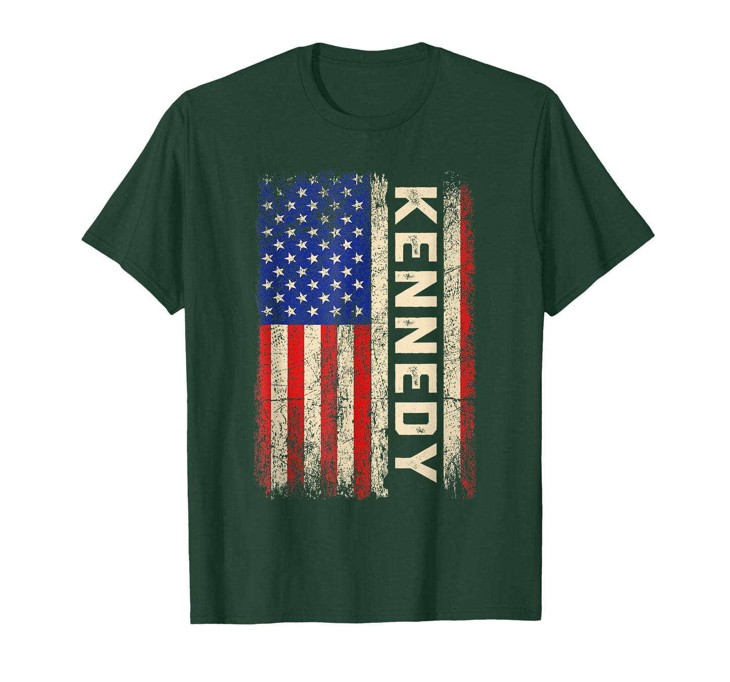 Kennedy Last Name Shirt Kennedy Name American Flag T-Shirt