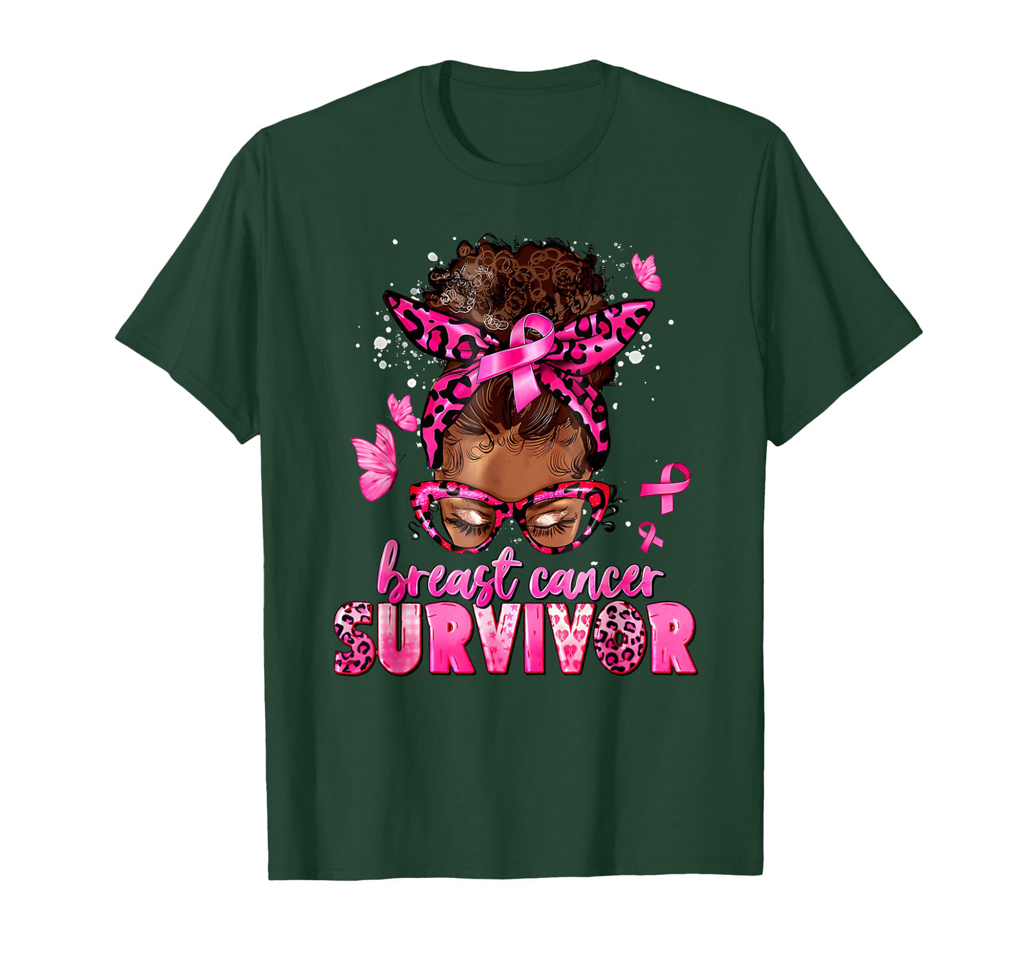 Breast Cancer Awareness Survivor Black Women Melanin Warrior T-Shirt