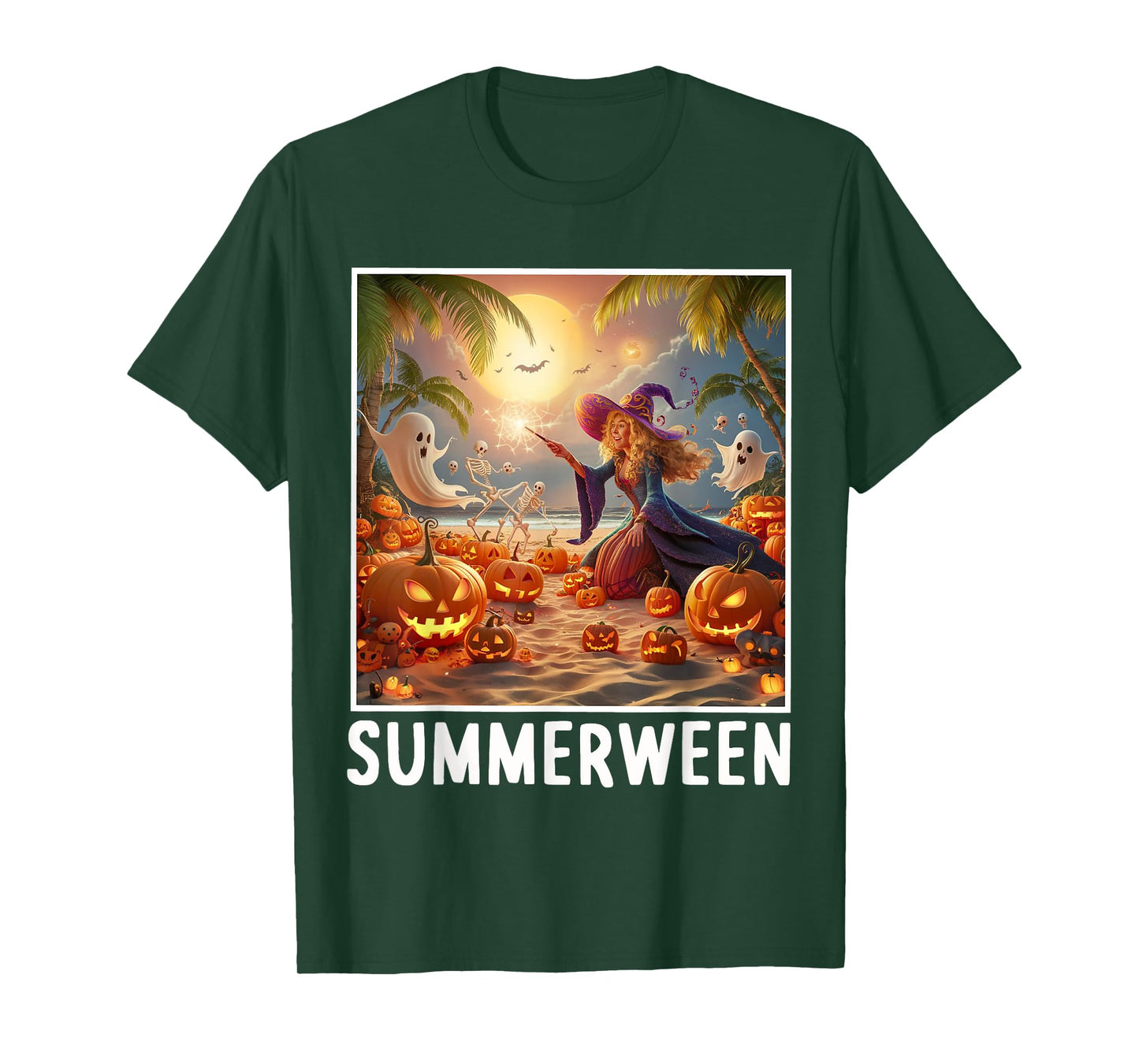 Summerween Vibes Halloween Summer Celebrate T-Shirt