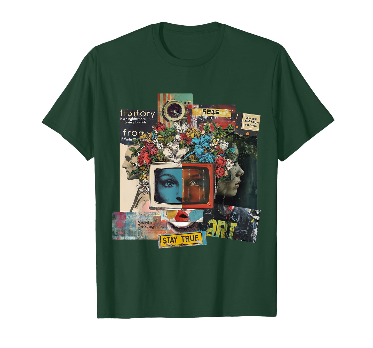 Graphic | Frontprint | Women Face Artwork Art T-Shirt