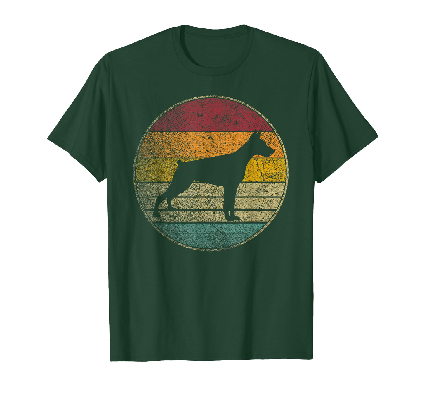 Doberman Pinscher Dog Vintage Distressed Retro Style Gift T-Shirt