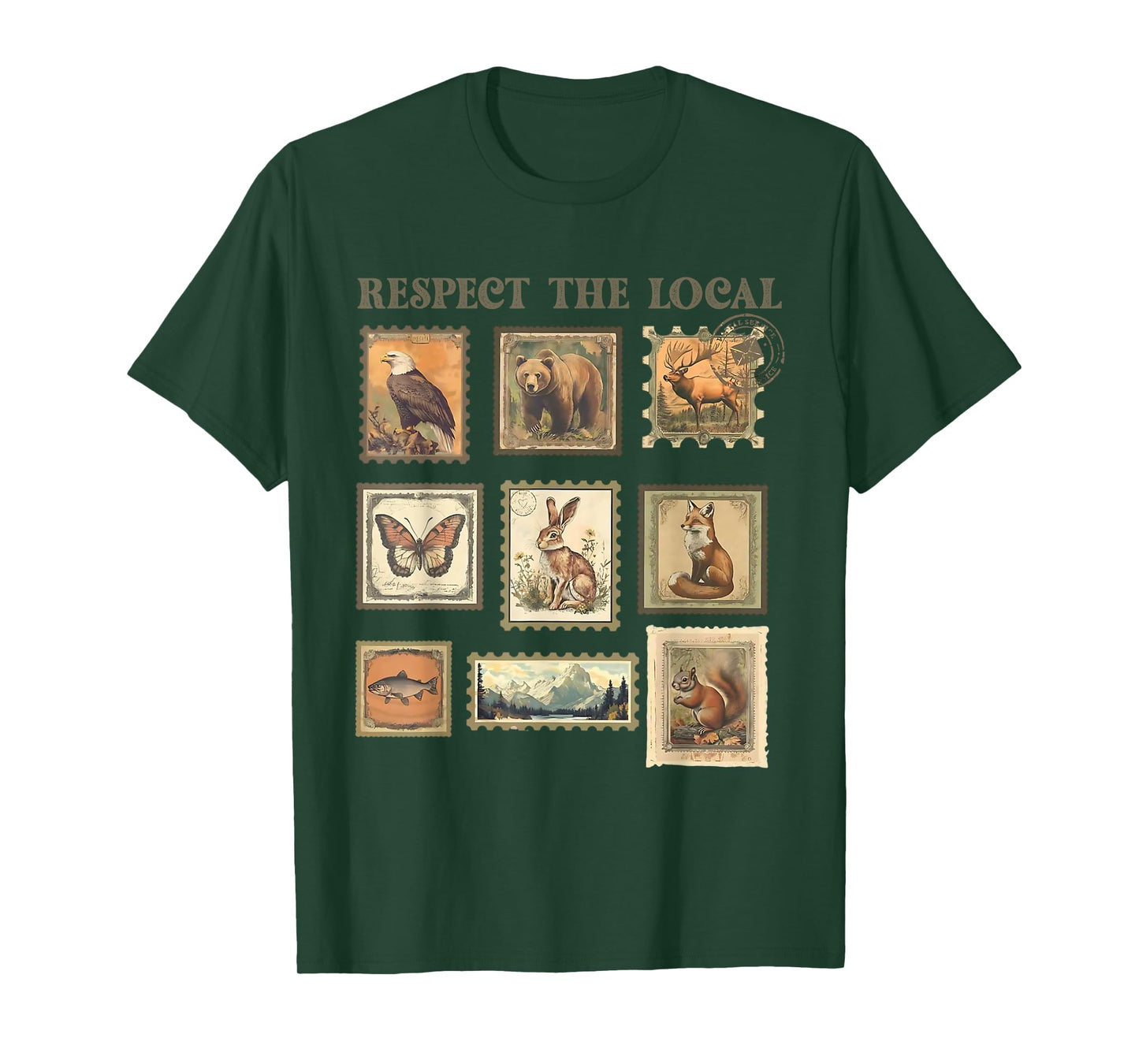 Respect Locals Wildlife Nature Art Sustainable Conservation T-Shirt