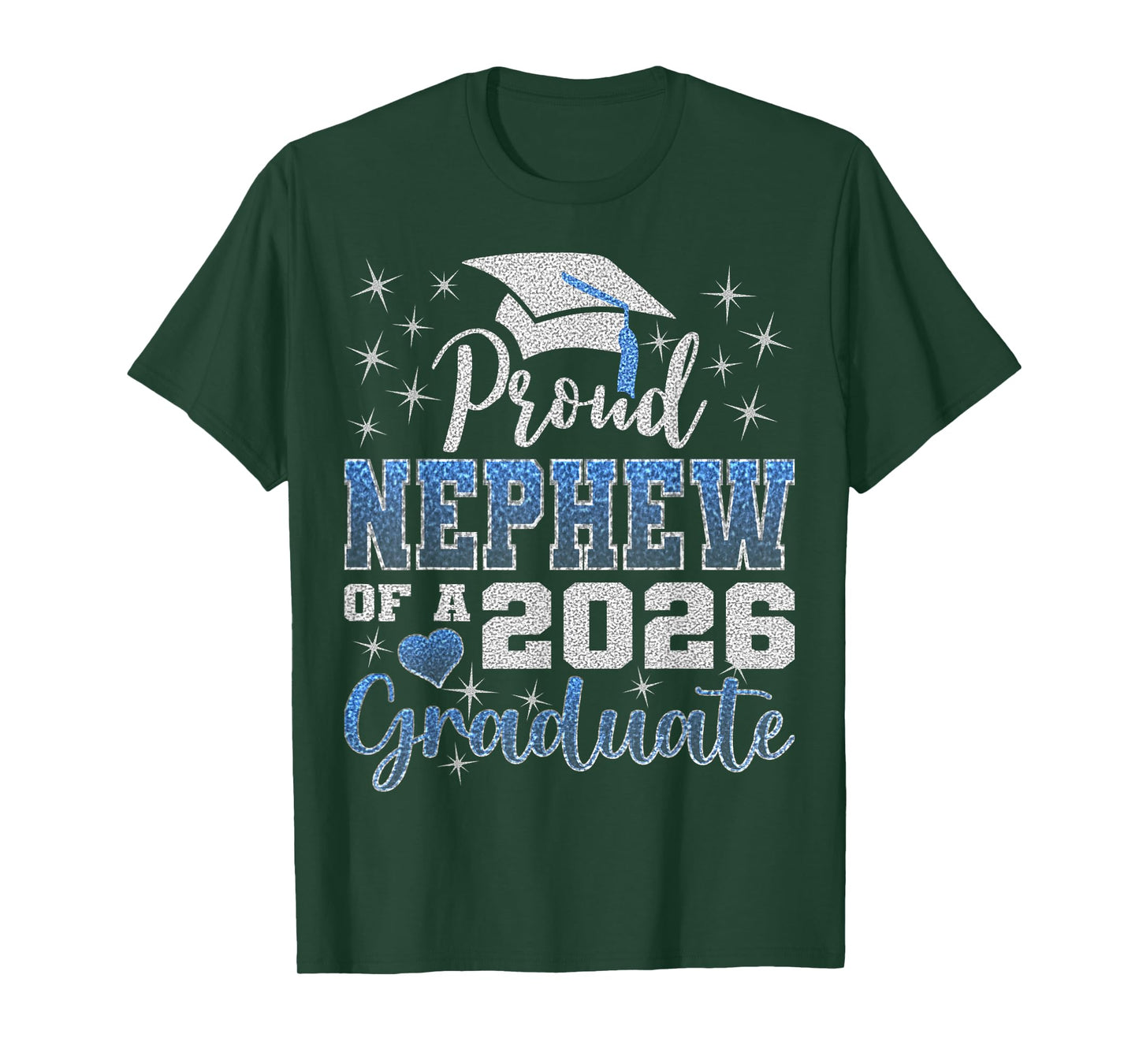 Super Proud Nephew of 2026 Graduate Senior Graduation Family T-Shirt