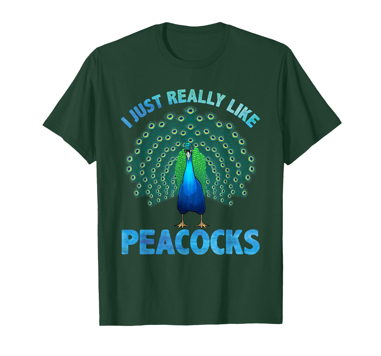 Cool Peacock Design for Men Women Kids Bird Peacock Lovers T-Shirt