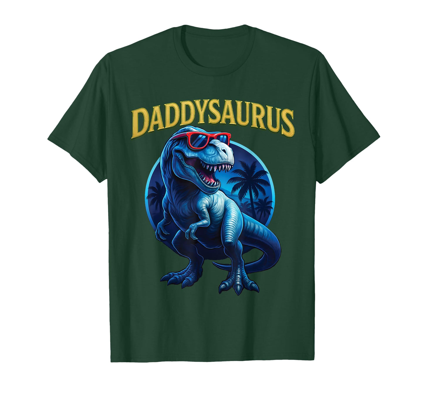 Cute Daddysaurus T-Rex Dad Dinosaur Daddy Saurus Fathers Day T-Shirt