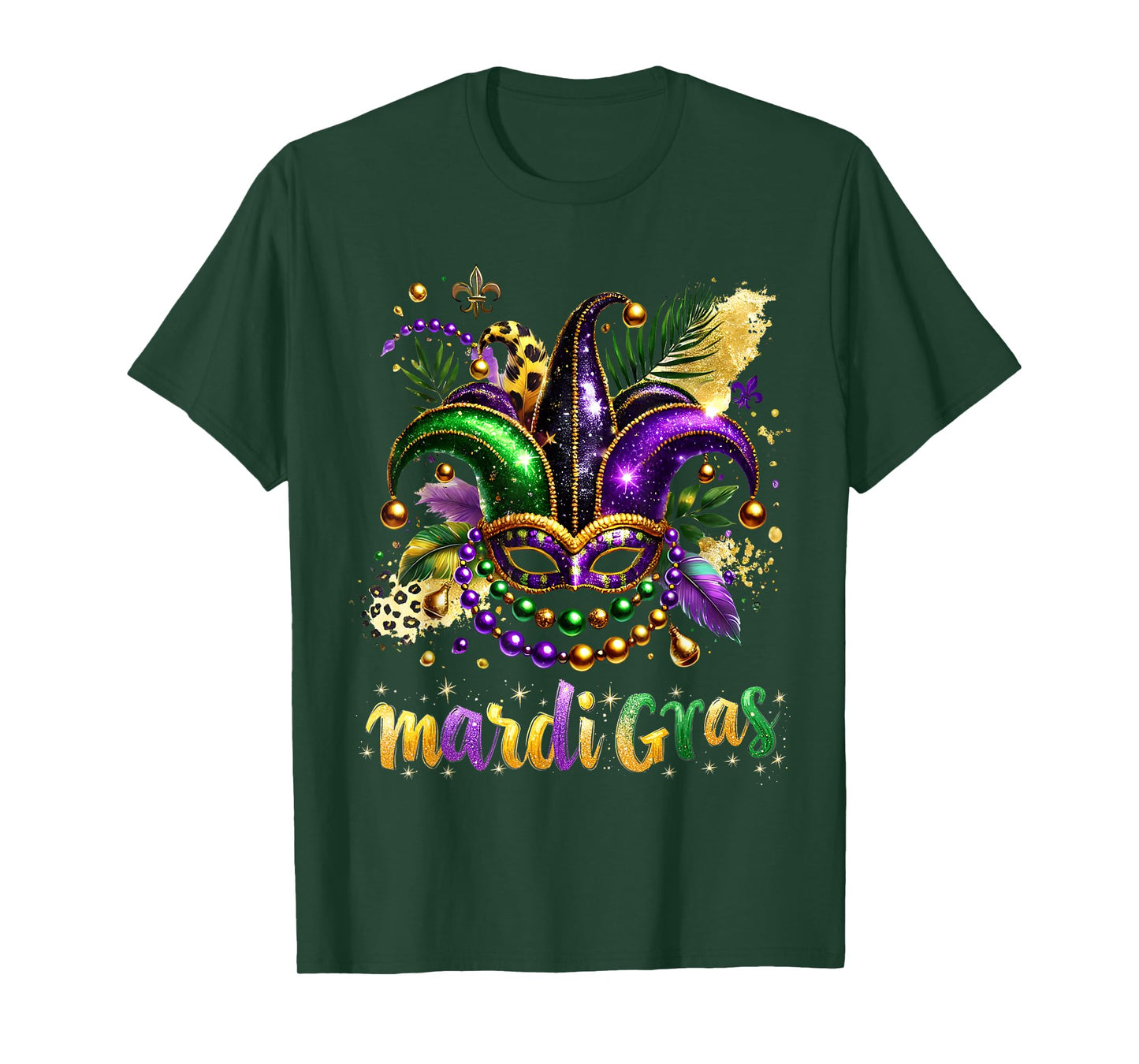 Mardi Gras 2025 Jester Outfit Kids Girls Boys Men Women T-Shirt