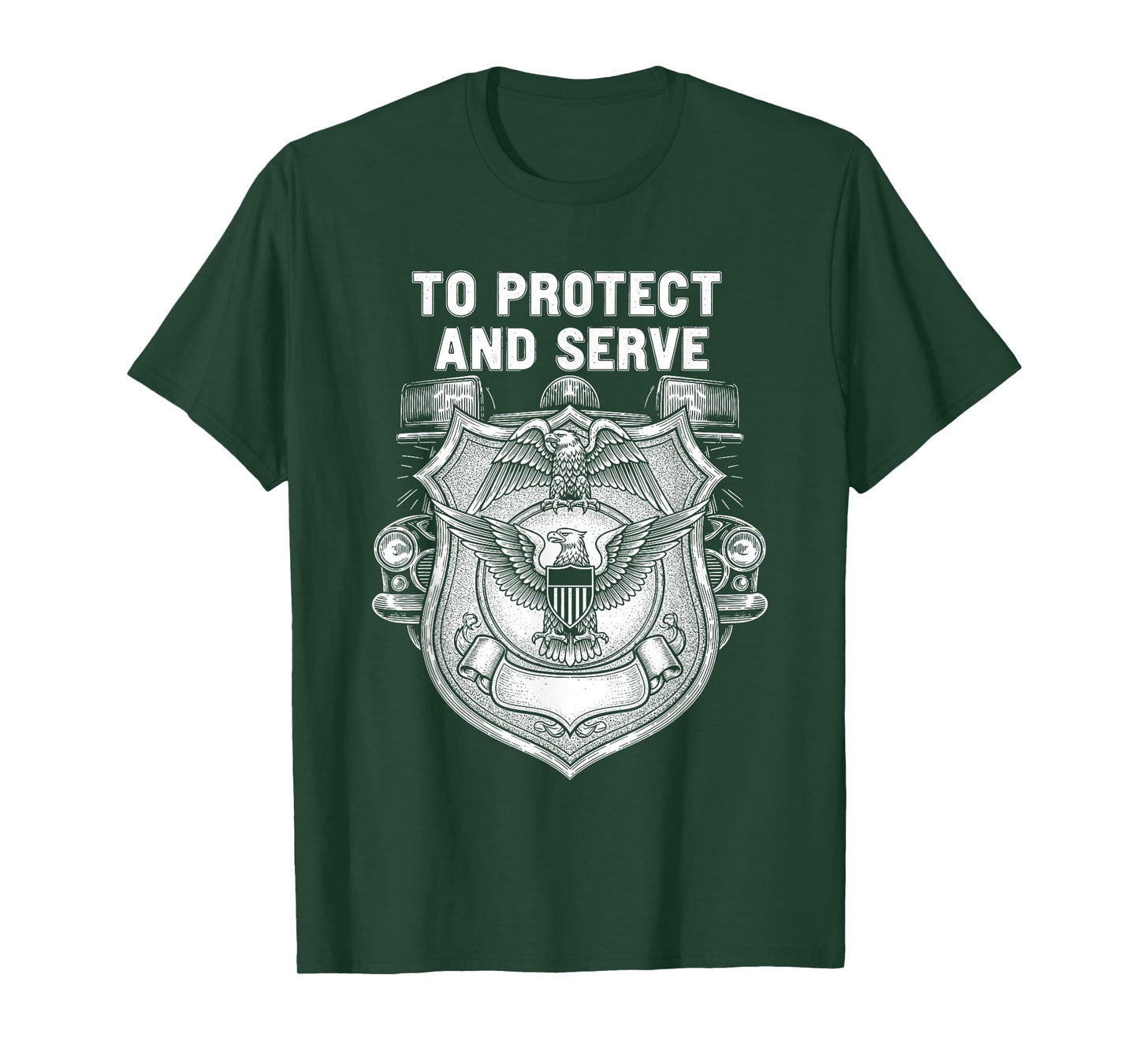 to Protect and Serve Police Design T-Shirt