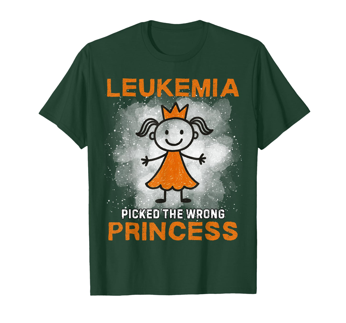 Leukemia Picked the wrong Princess Leukemia Awareness T-Shirt