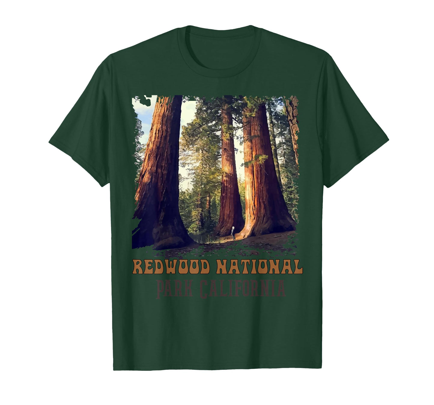Humboldt Redwoods Retro US California state Vintage parks T-Shirt