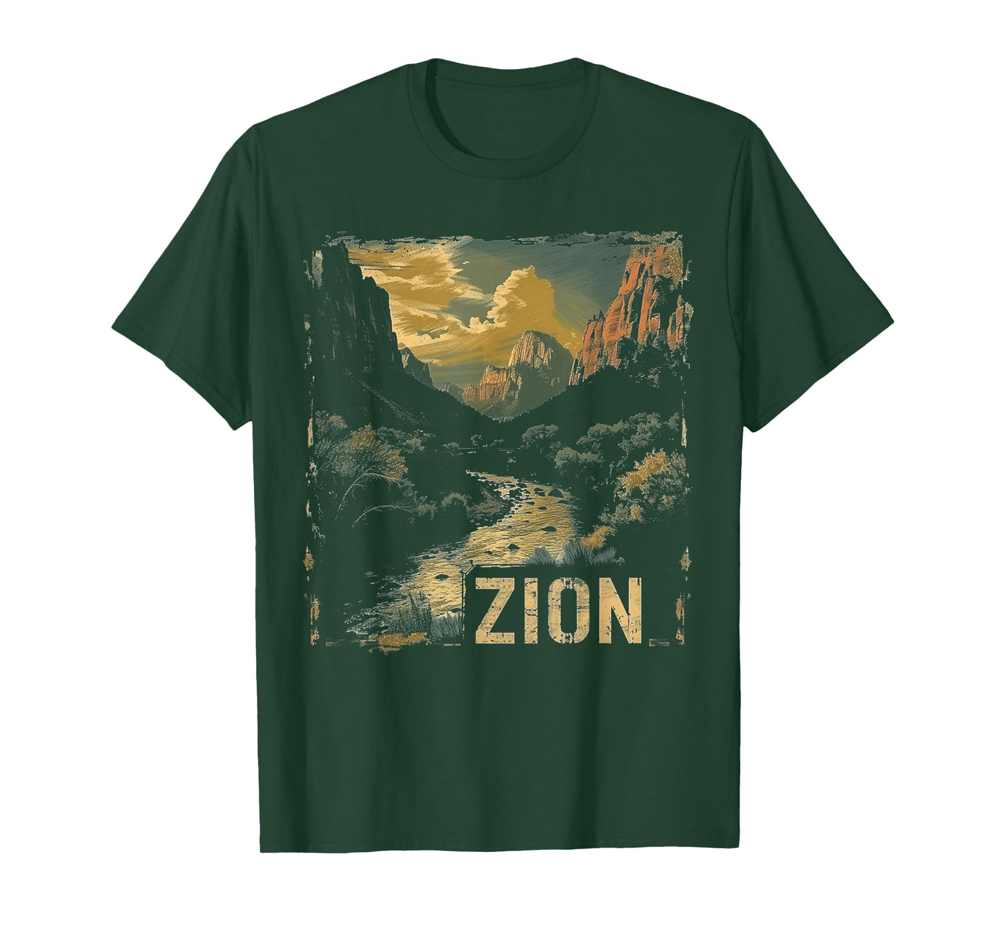 Zion - US National Park Vintage Men Women Kids Retro T-Shirt