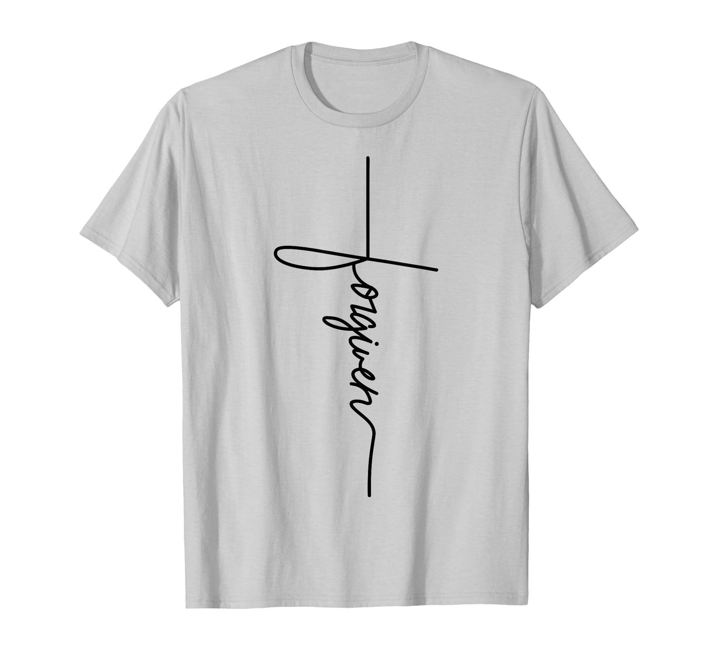 Forgiven Jesus christian Inspirational Men Womens Youth T-Shirt