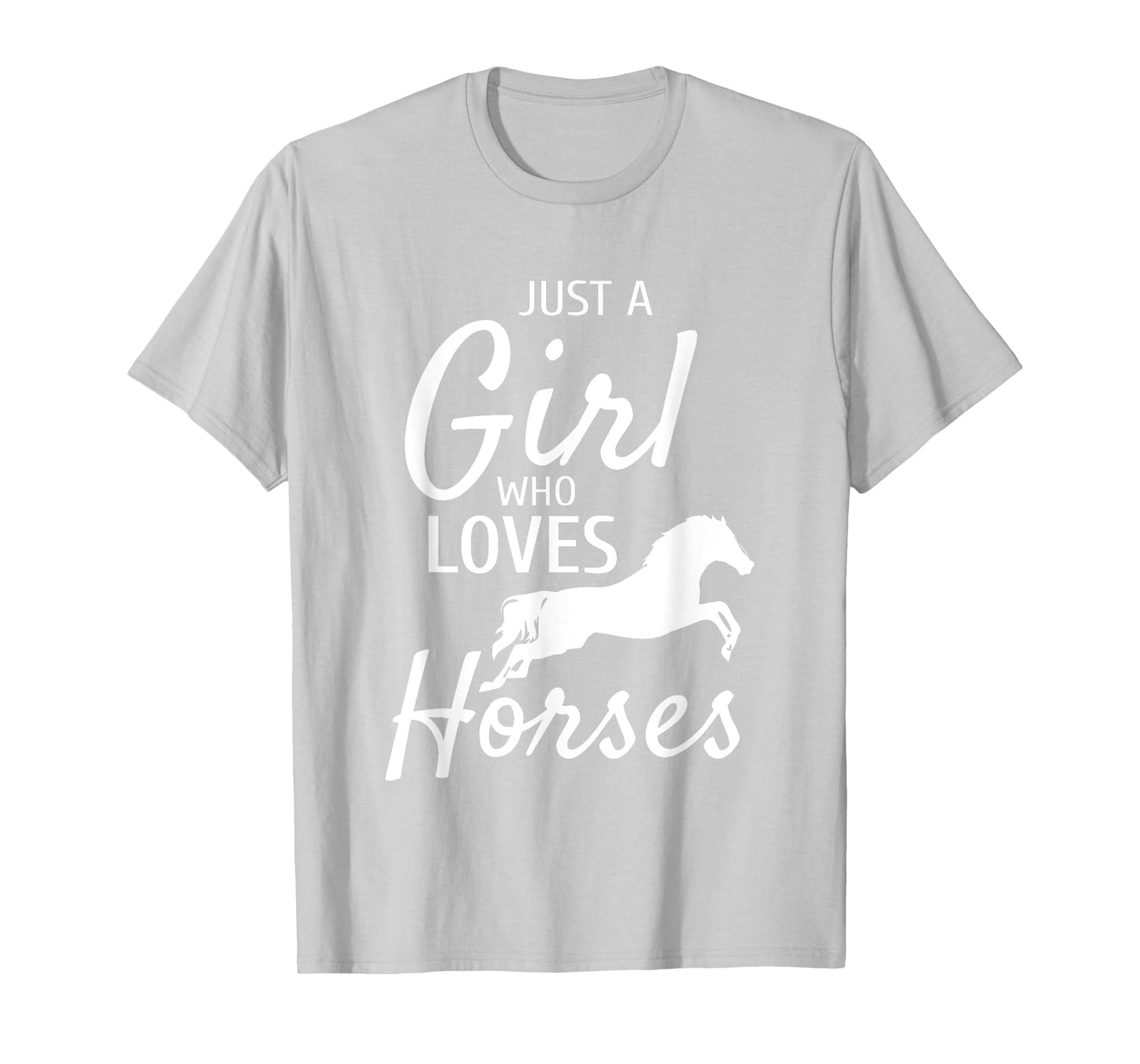 Just A Girl Who Loves Horses Riding Gifts Girls Horse T-Shirt